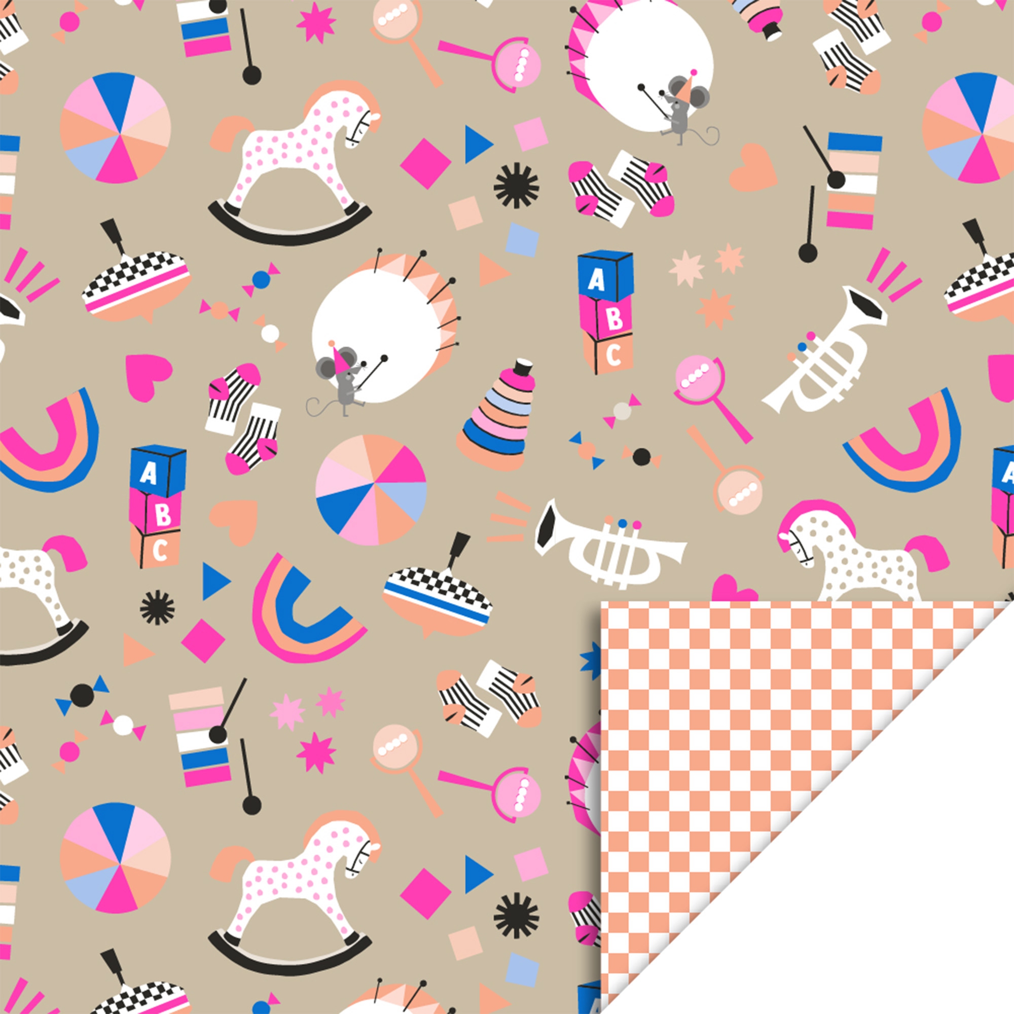 Geschenkpapier "Spielzeuge" 3 m Geschenkpapier "Spielzeuge" 3 m