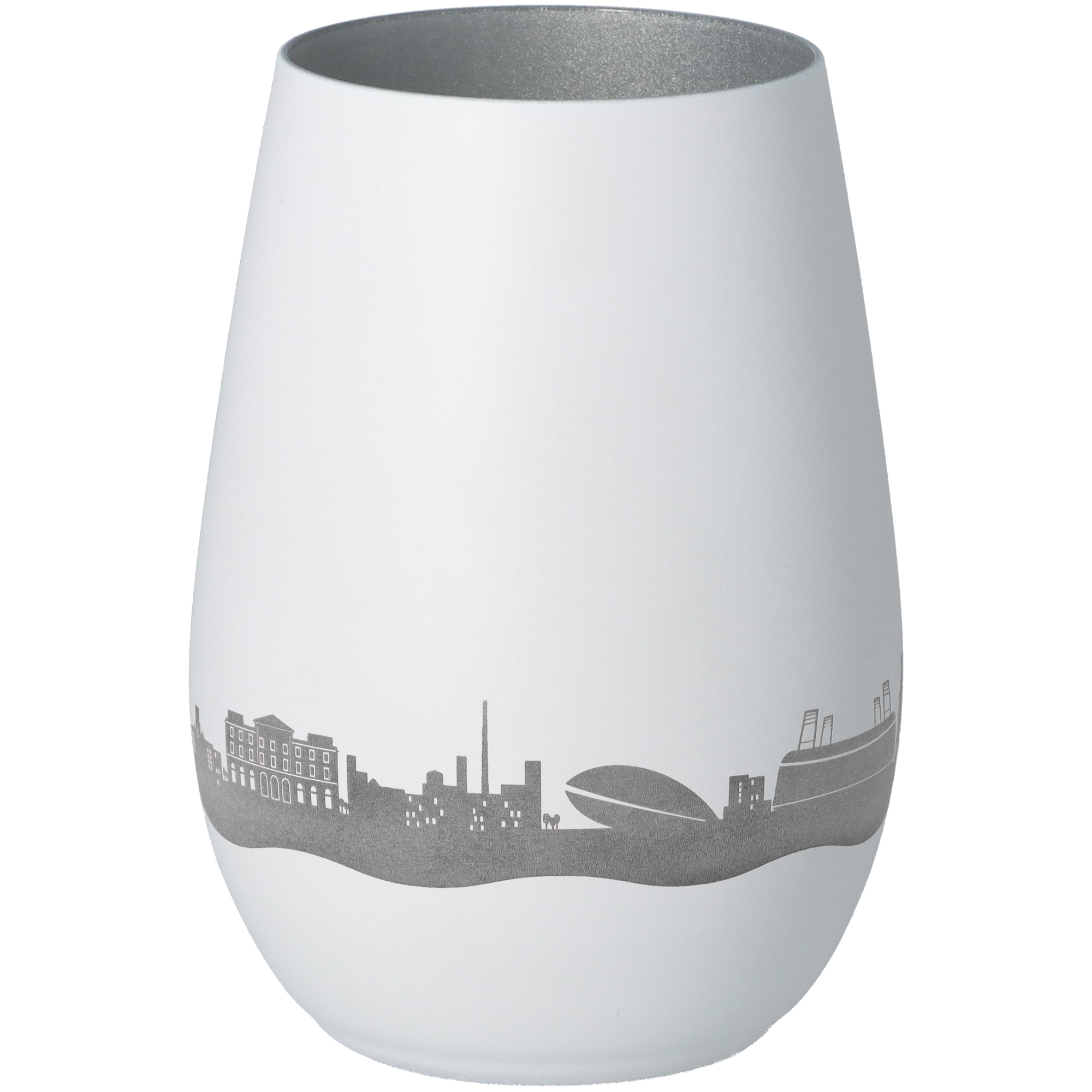 Windlicht Skyline Bremen Weiß/Silber Windlicht Skyline Bremen Weiß/Silber