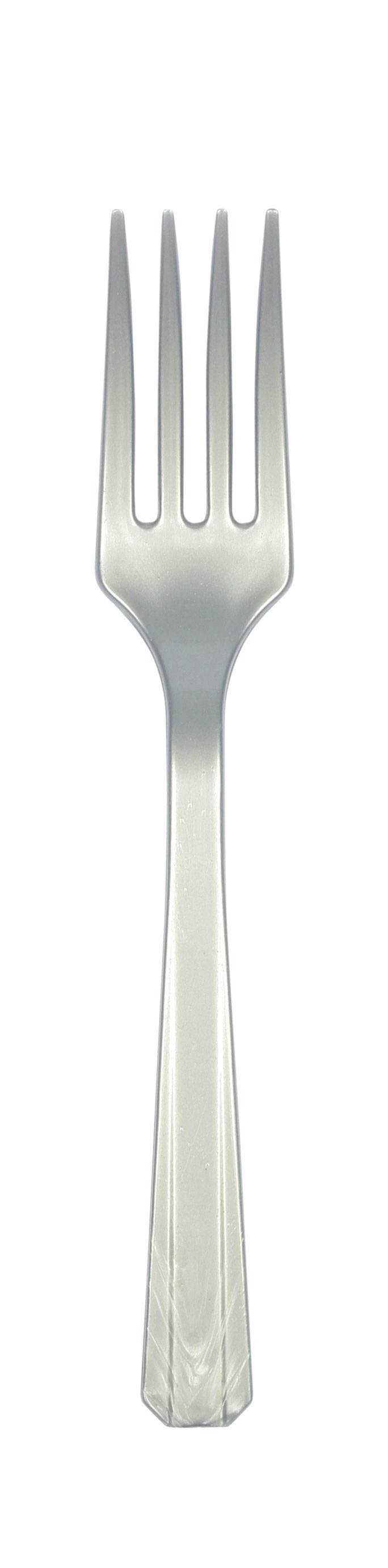 Silber - 10 Plastikgabeln Silber - 10 Plastikgabeln