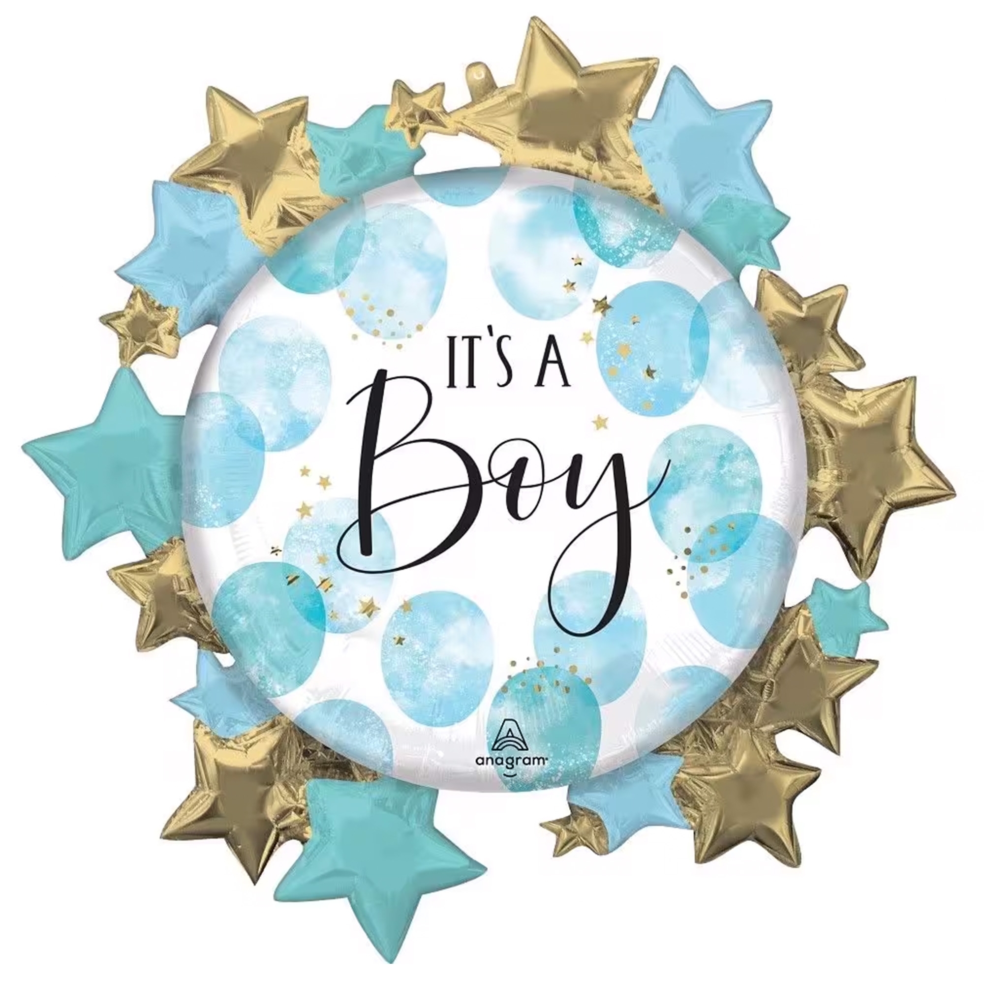 Folienballon "Baby Boy" 75cm Türkis