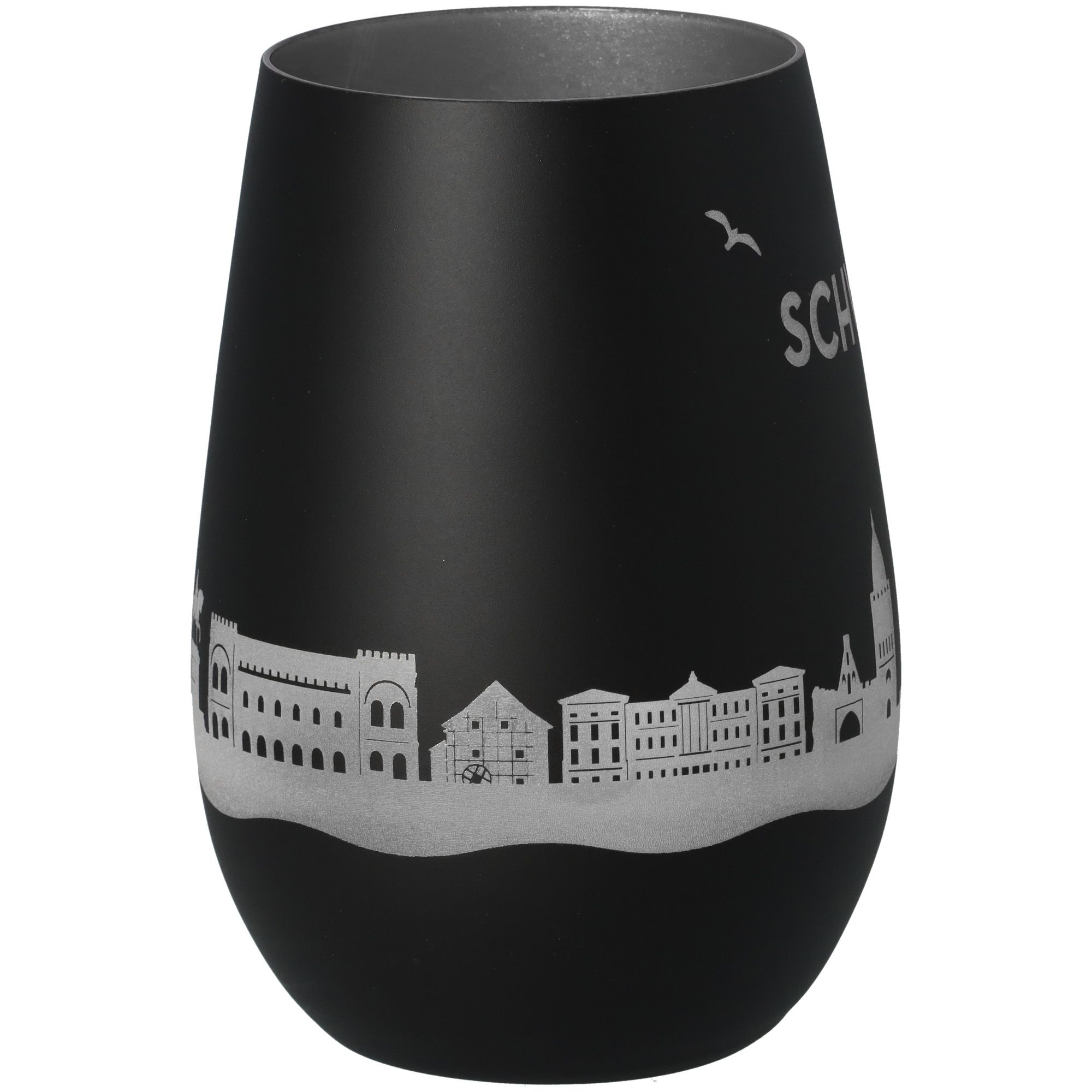 Windlicht Skyline Schwerin Schwarz/Silber Windlicht Skyline Schwerin Schwarz/Silber