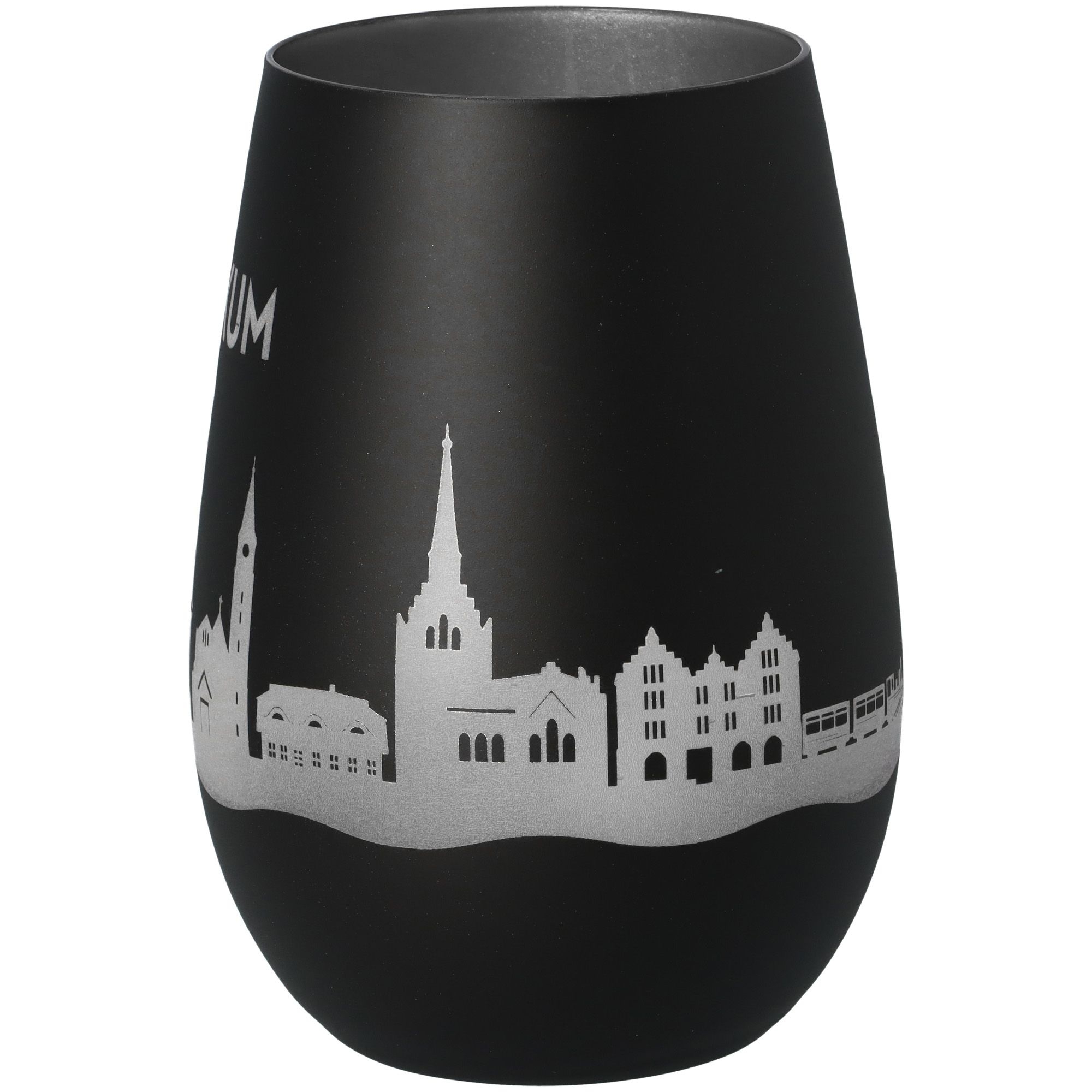 Windlicht Skyline Borkum Schwarz/Silber Windlicht Skyline Borkum Schwarz/Silber