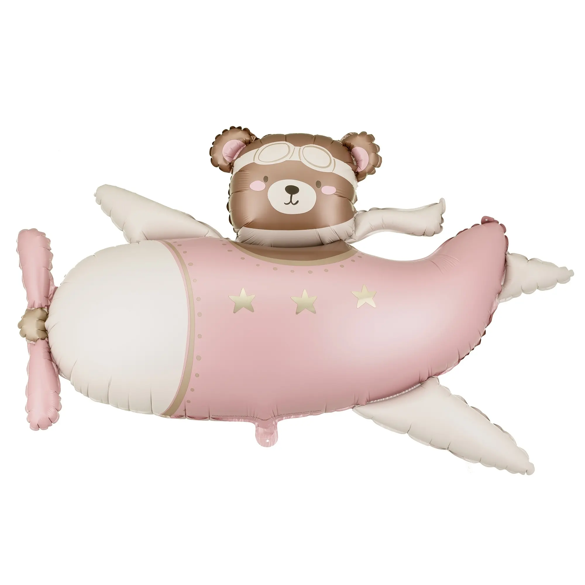 Luftmatratze, Bärenkopf, Rosa, Sterne, Flugzeug