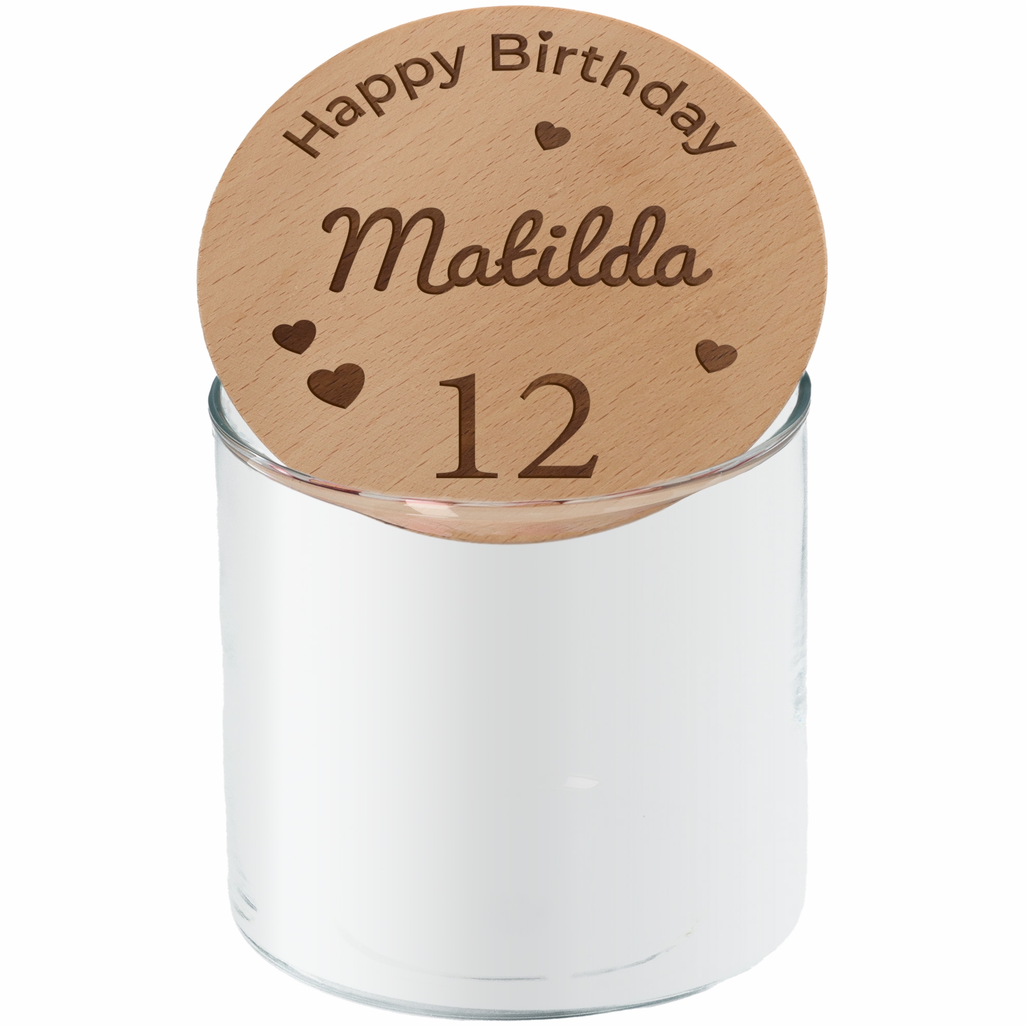 c5d4eea9e1ad7e2151bbc5c6fb08adcd4214cddd Geschenkglas Happy Birthday mit Herzen
