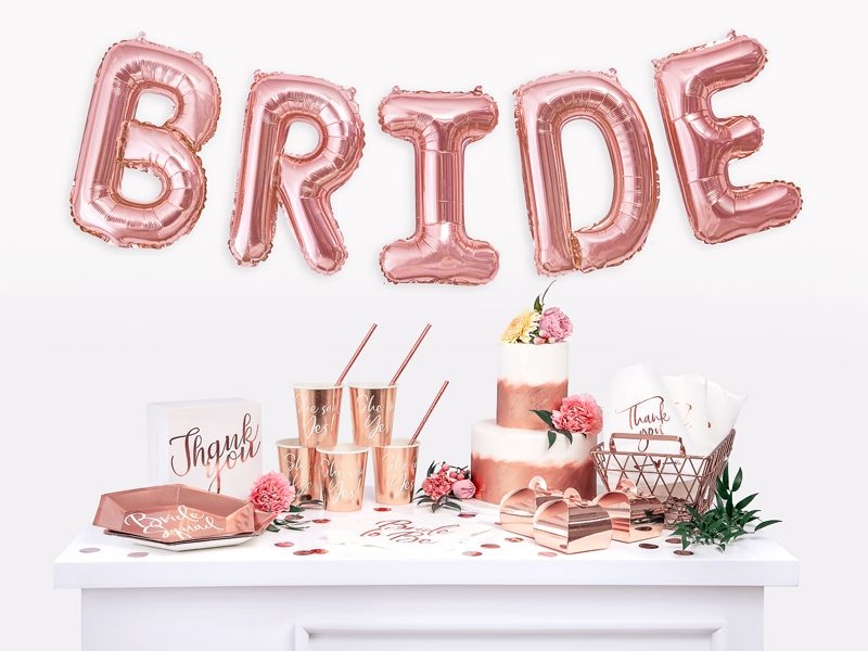 20 Servietten "Bride to Be", Roségold