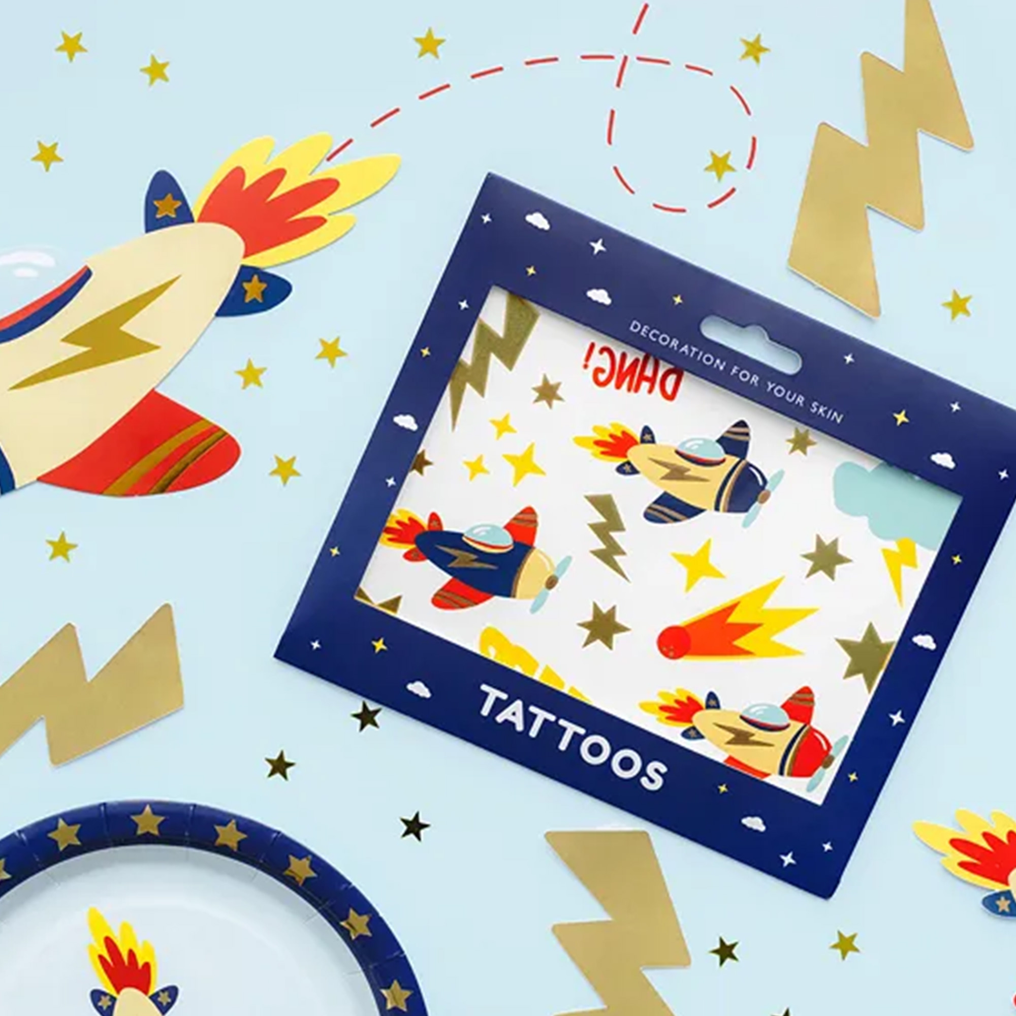 Abwaschbare Tattoos "Flugzeuge" Abwaschbare Tattoos "Flugzeuge"