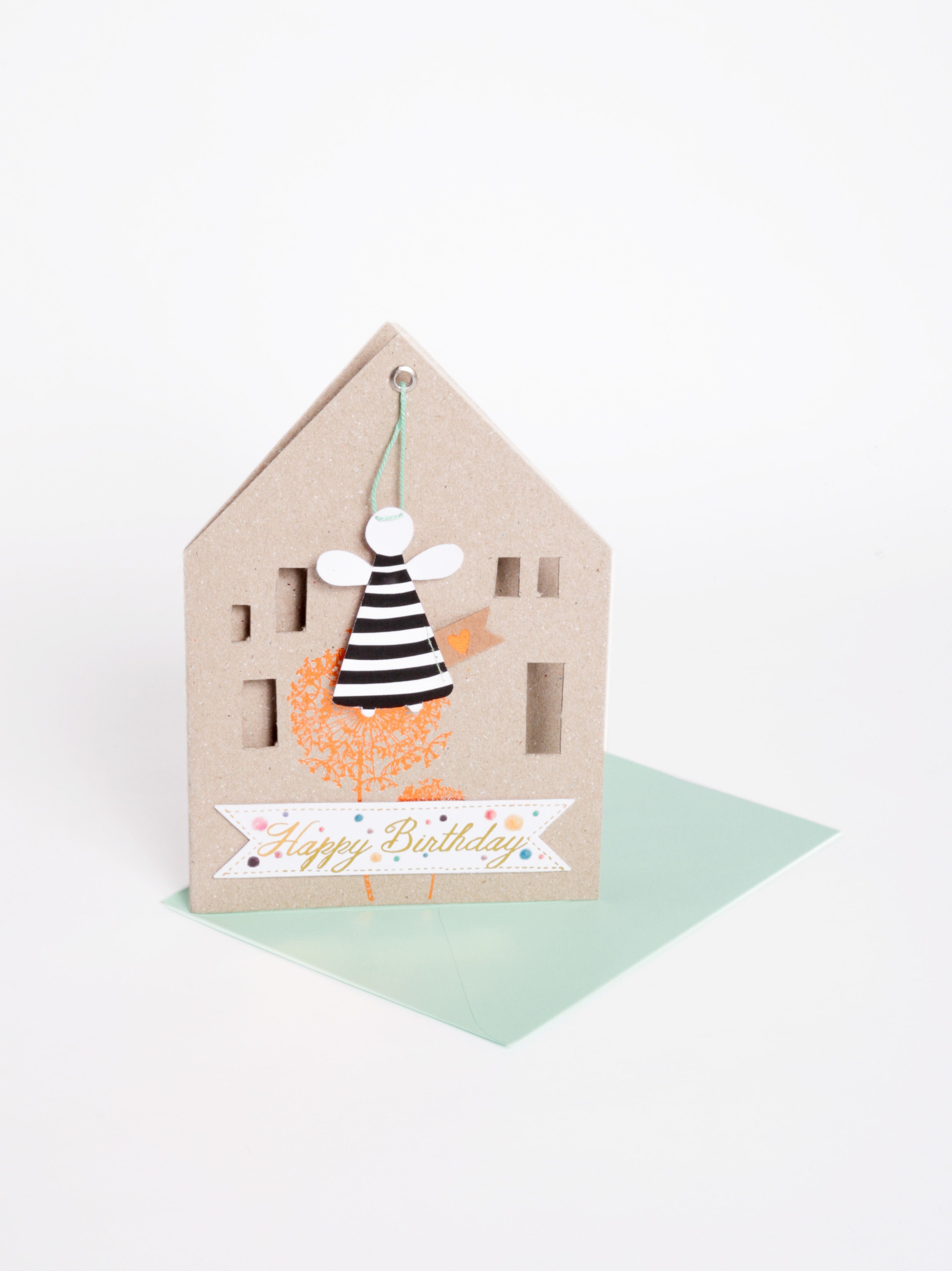 Hausengel Karte "Happy Birthday" Hausengel Karte "Happy Birthday"