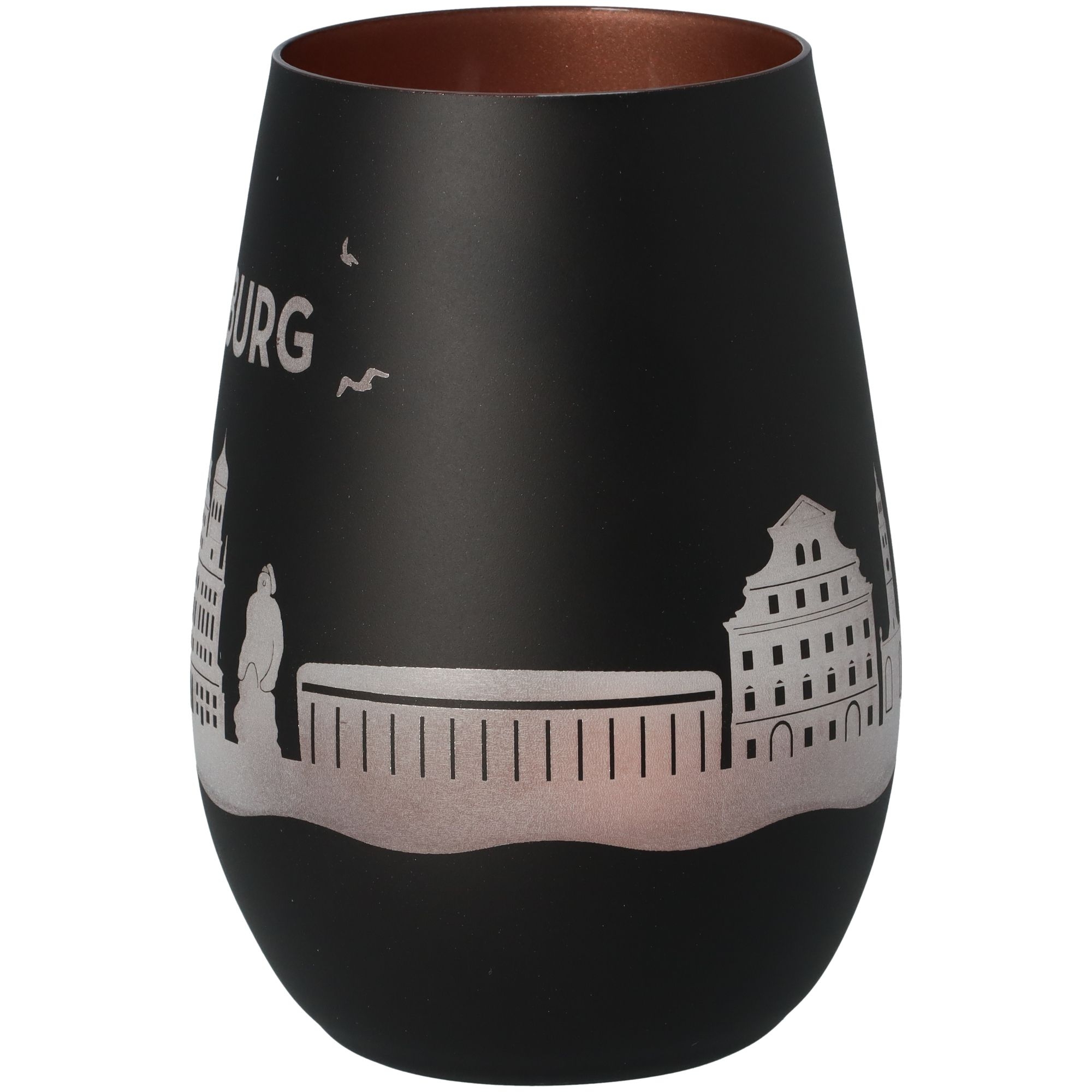 Windlicht Skyline Augsburg Schwarz/Bronze Windlicht Skyline Augsburg Schwarz/Bronze