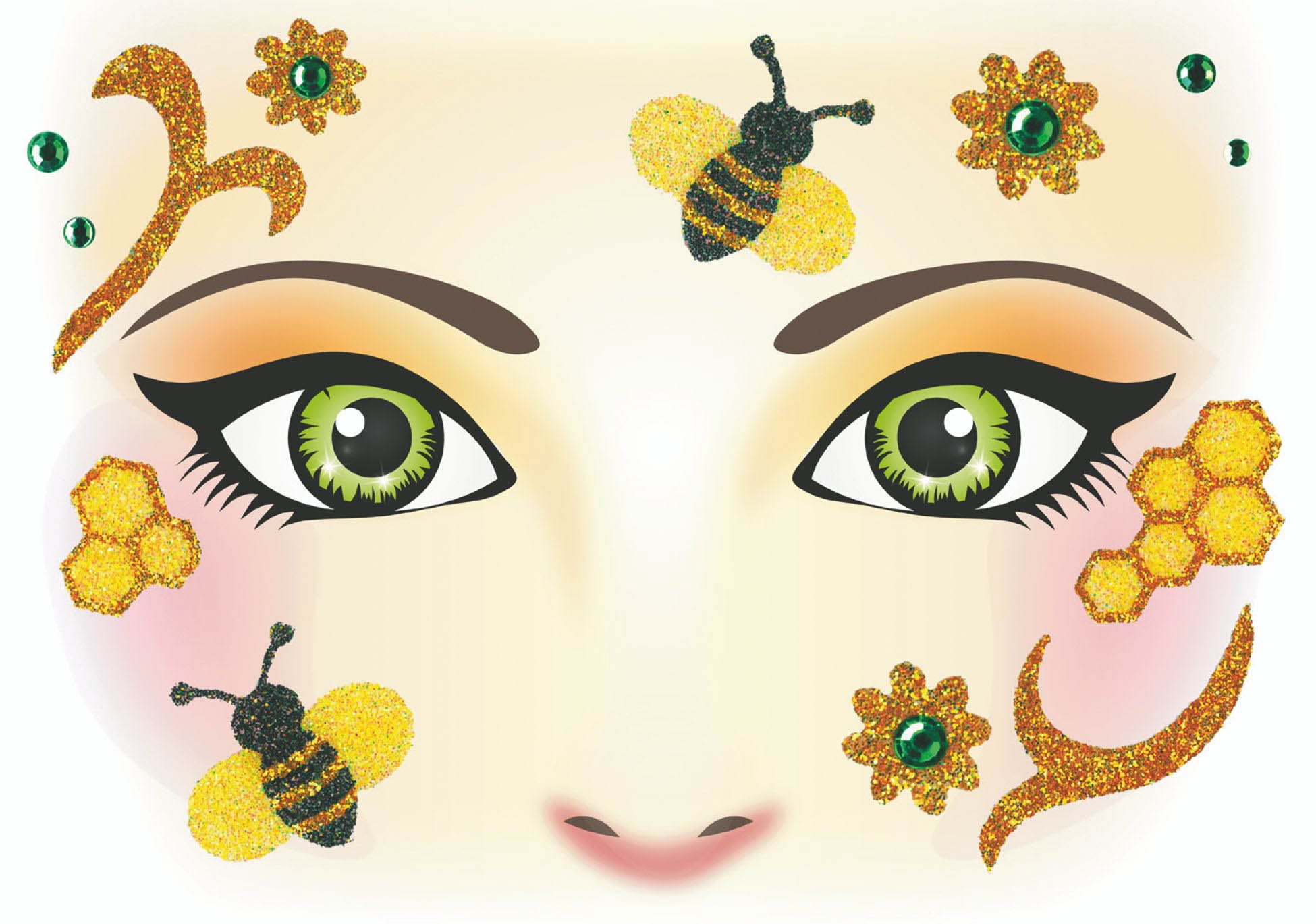 Face Art Sticker - Biene Face Art Sticker - Biene