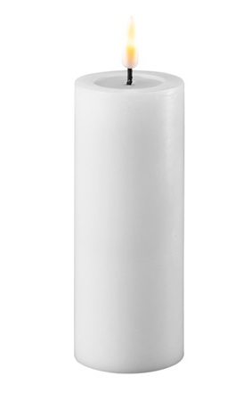 Deluxe - LED Stumpenkerzen Weiß 5 Øx12,5 cm