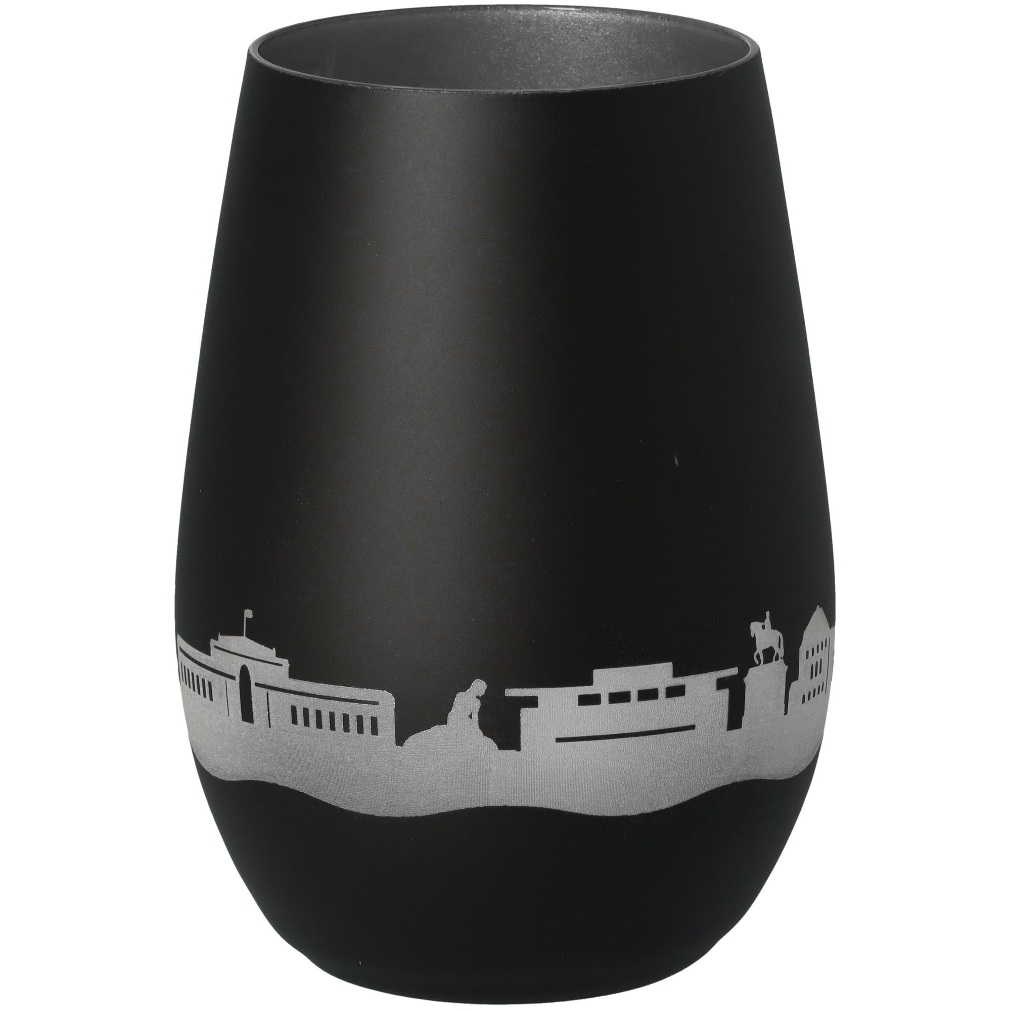 Windlicht Skyline Kopenhagen Schwarz/Silber Krug, Töpferei, Vase