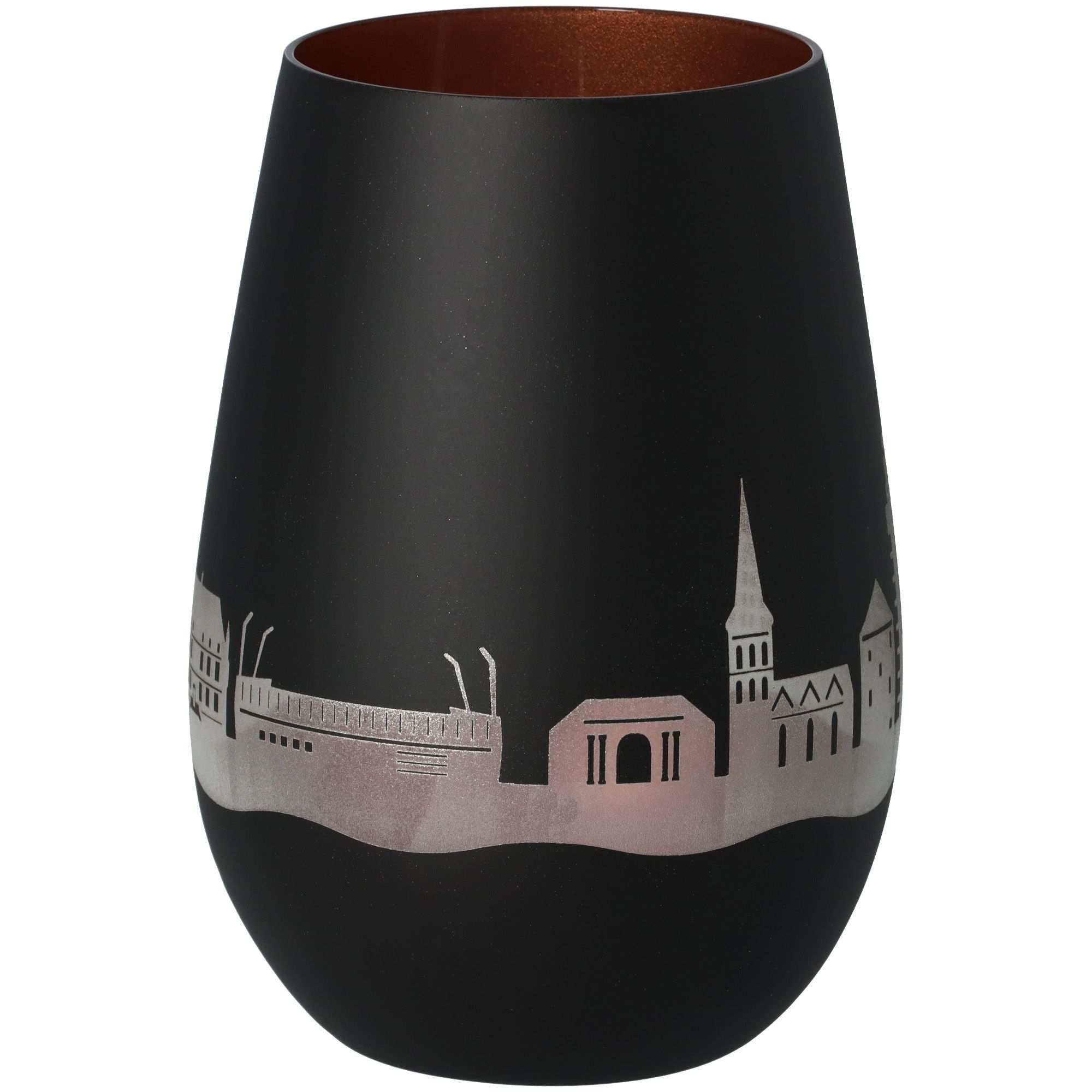 Windlicht Skyline Osnabrück Schwarz/Bronze Windlicht Skyline Osnabrück Schwarz/Bronze