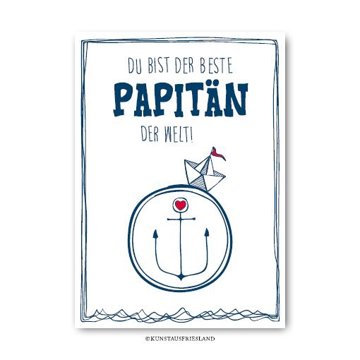 Postkarte "Papitän" Postkarte "Papitän"