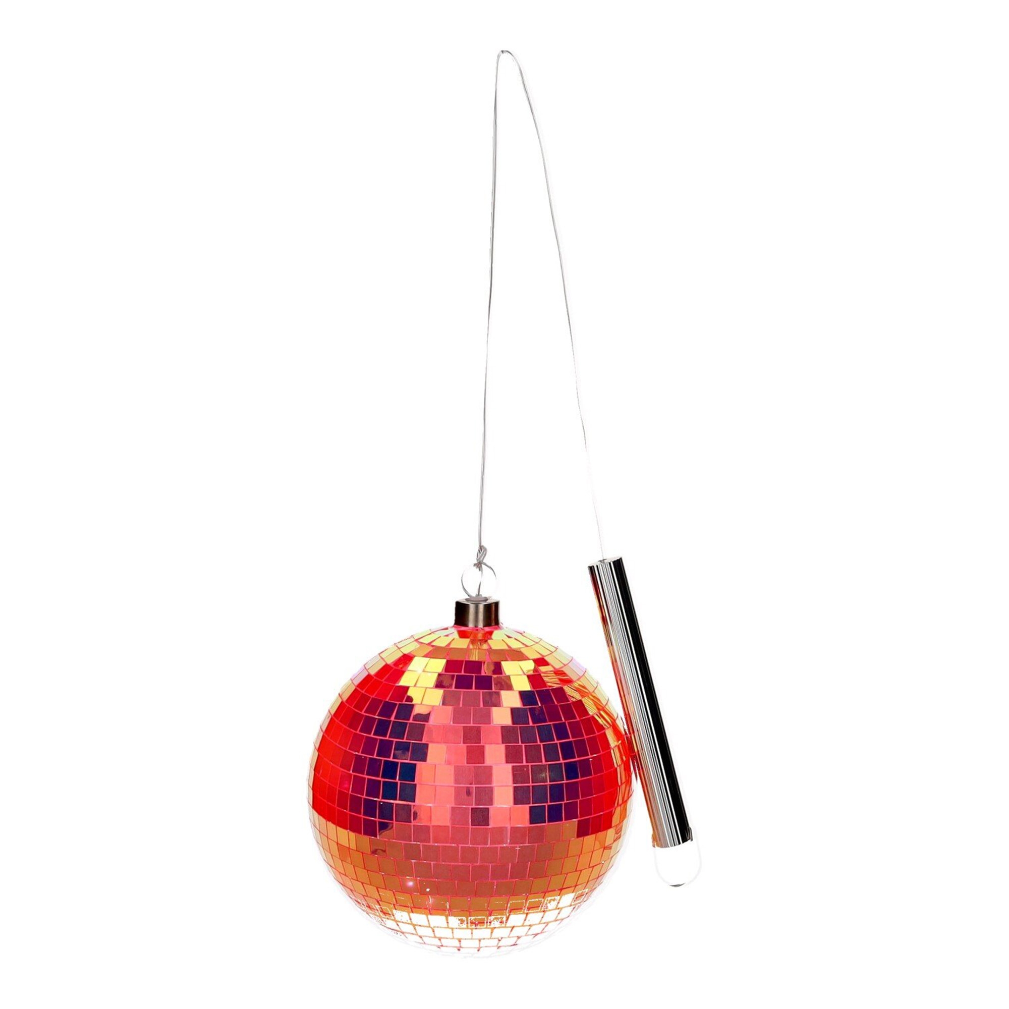 Disco LED-Kugel "Neon Orange" 15 cm Lampe, Kugel