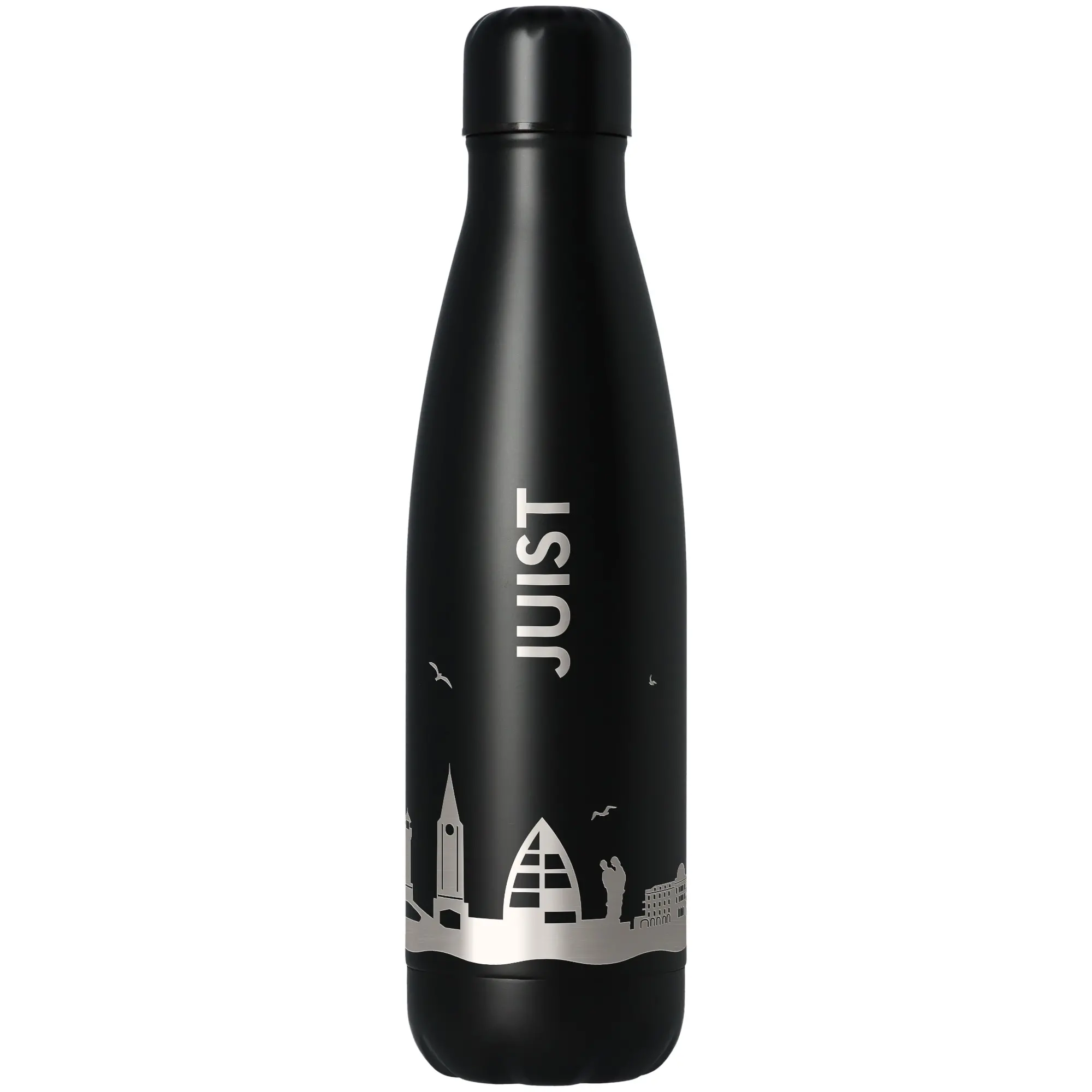 Trinkflasche Skyline Juist Schwarz 500ml