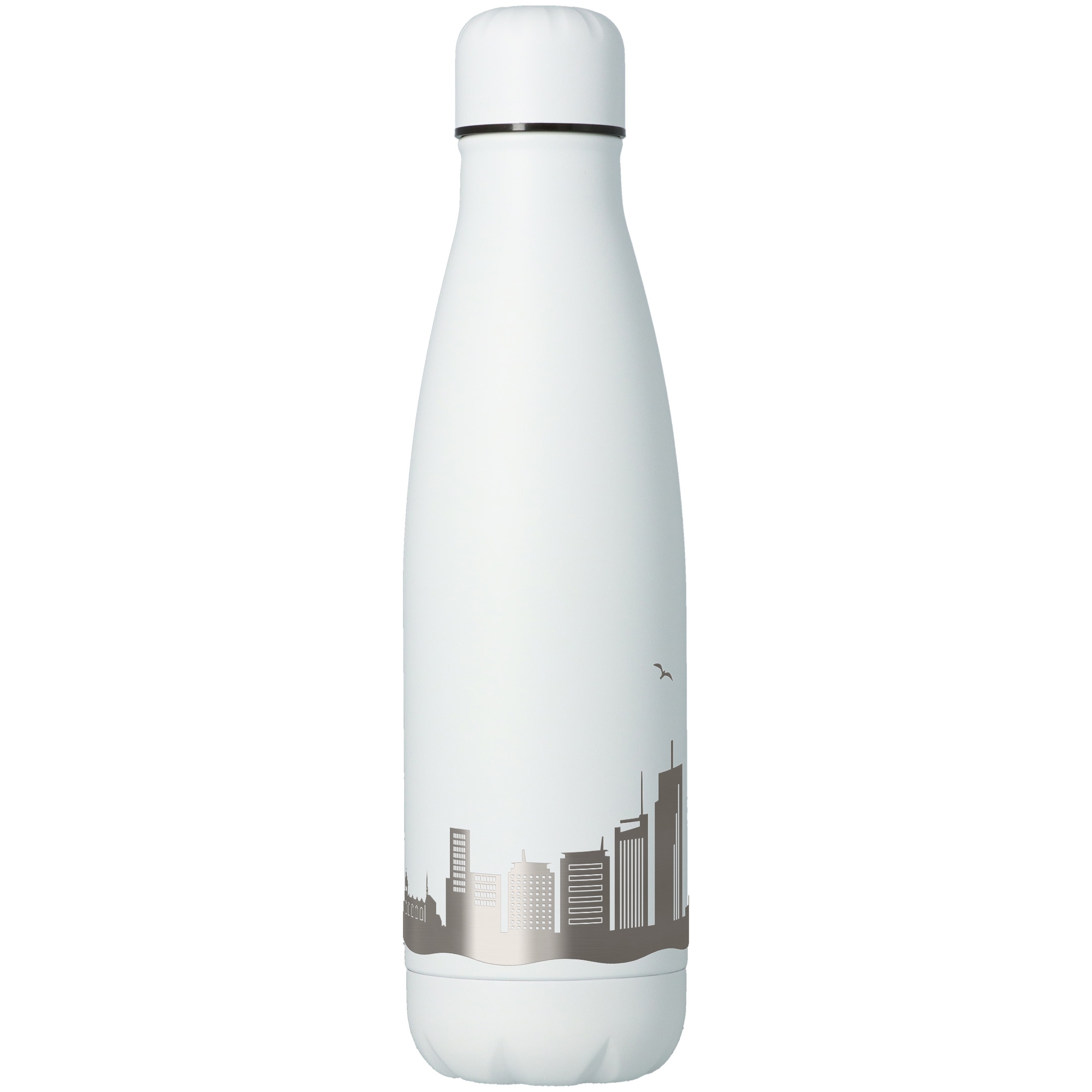 7fae618916638d0a56c15318a72aebcce914a56f Trinkflasche Skyline Essen Weiß 500ml