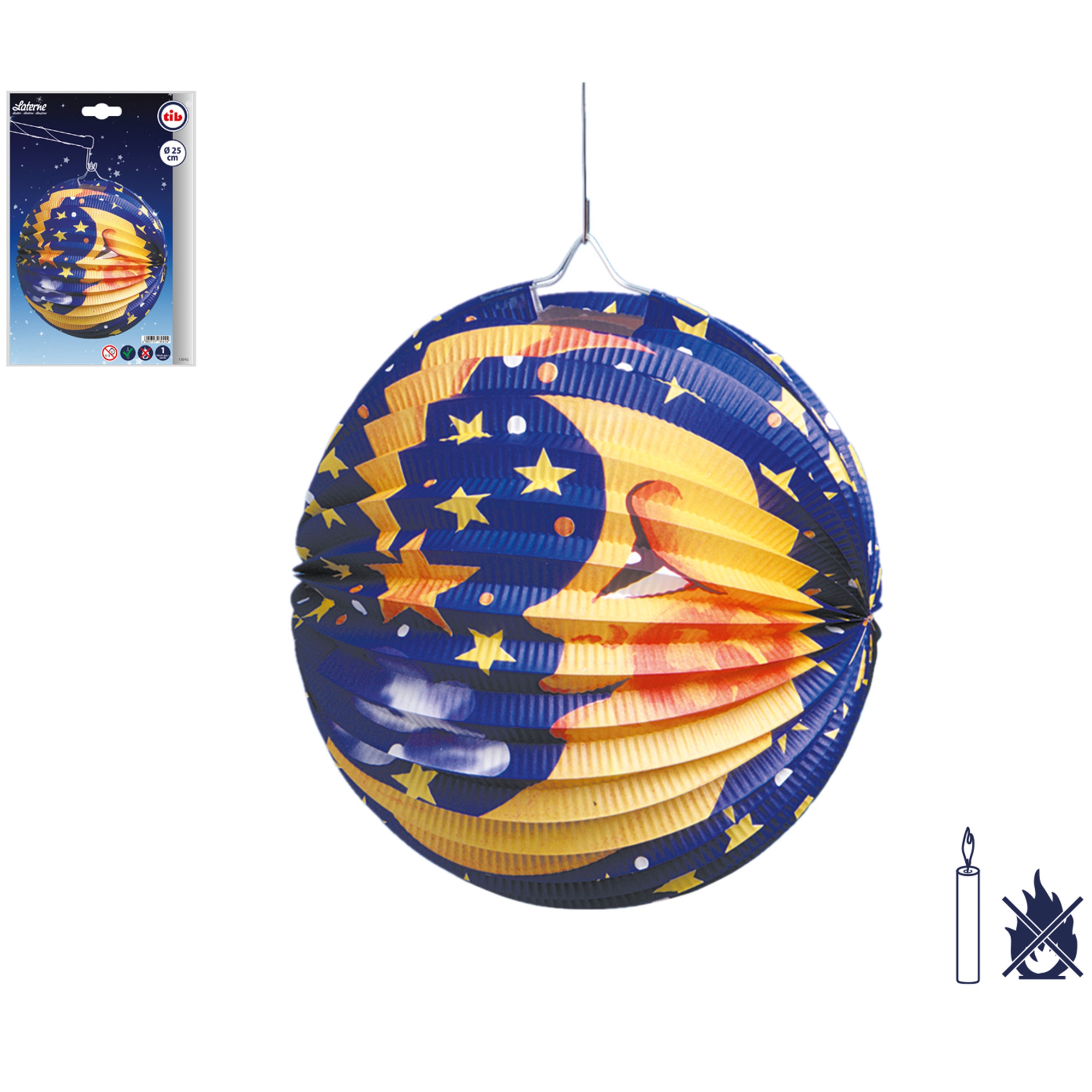 Laterne "Mond & Sterne" rund, 25 cm Laterne "Mond & Sterne" rund, 25 cm
