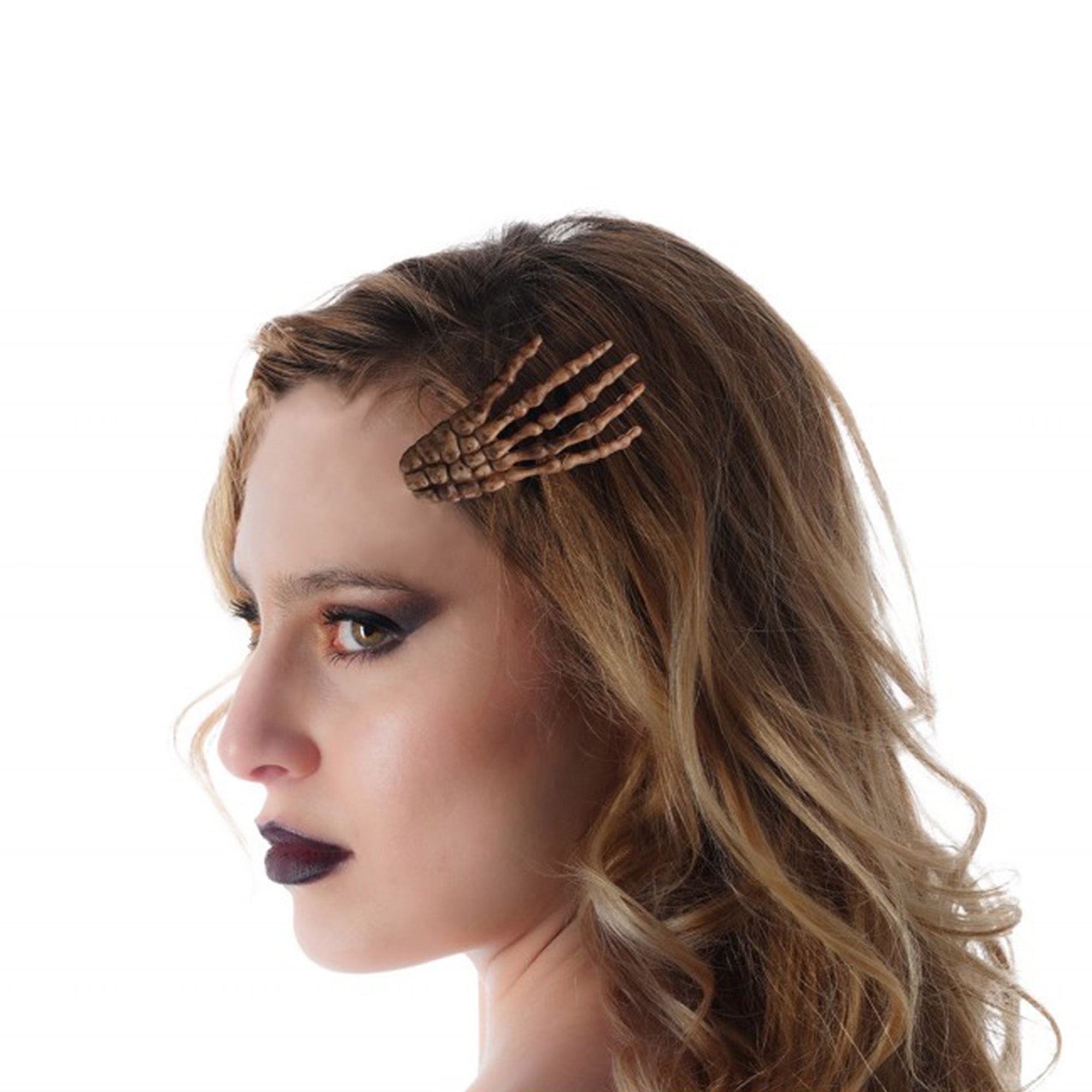 2 Haarklammern "Skeletthände" 2 Haarklammern "Skeletthände"