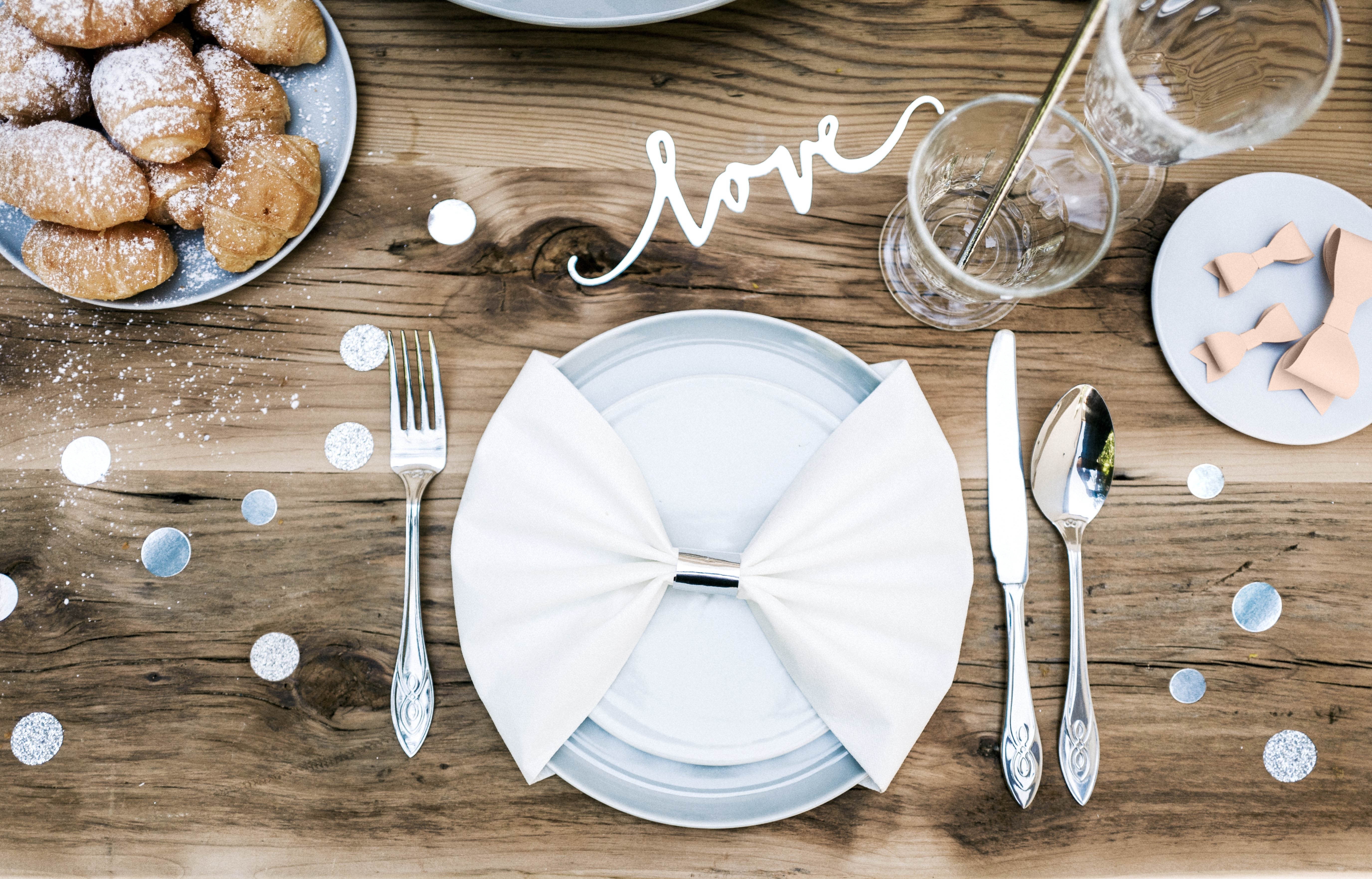 Tischdeko Love Gold 6 Stück Tischdeko Love Gold 6 Stück