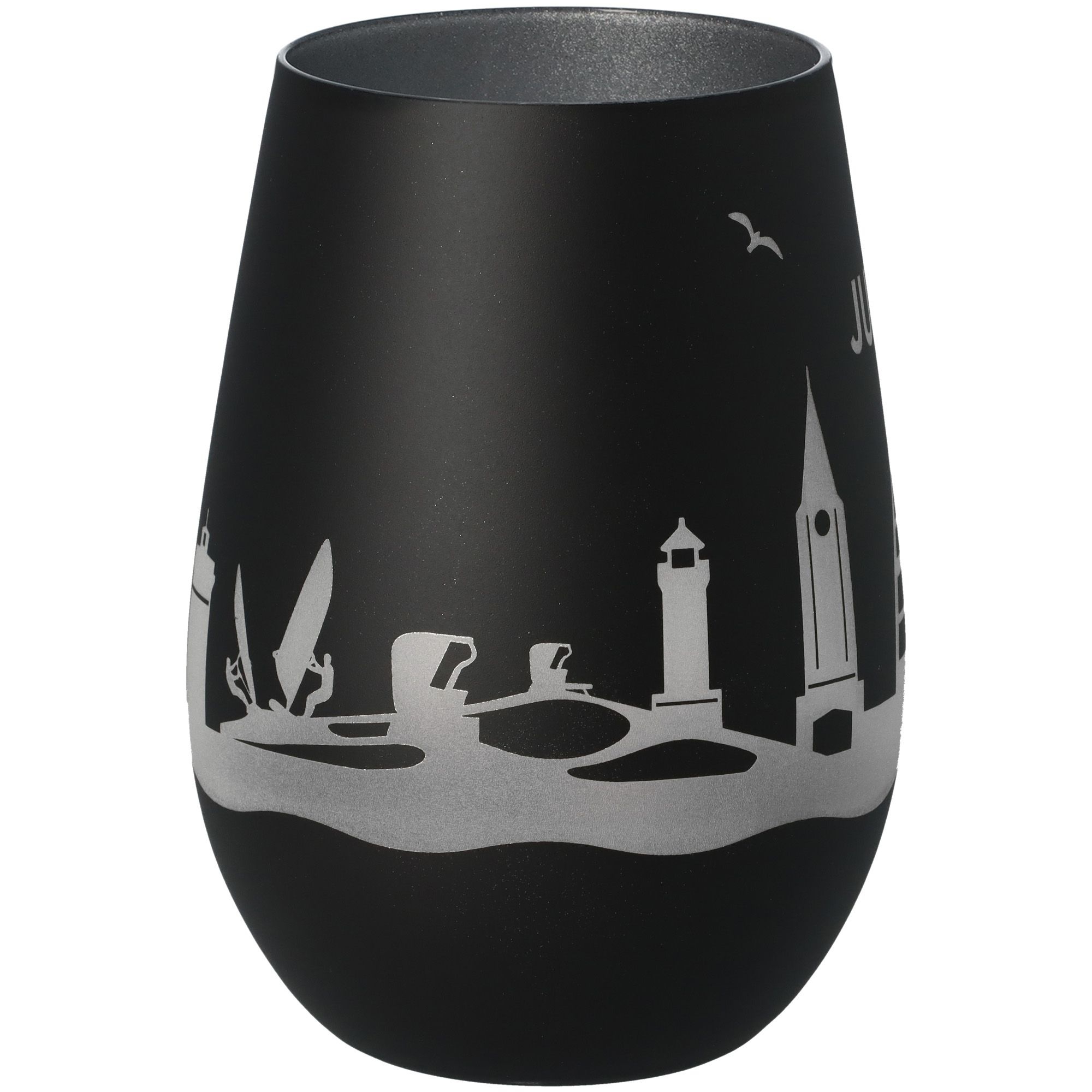 Windlicht Skyline Juist Schwarz/Silber Windlicht Skyline Juist Schwarz/Silber