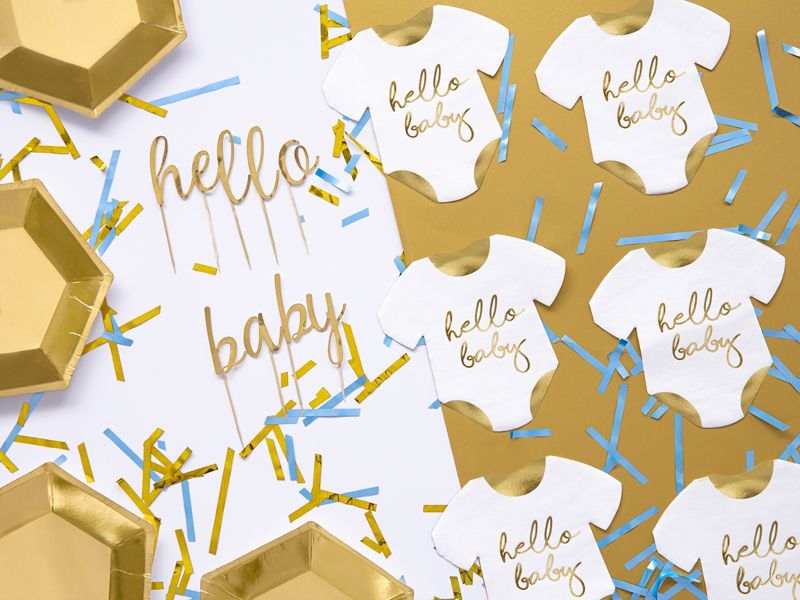 20 Servietten Babystrampler "Hello Baby" 20 Servietten Babystrampler "Hello Baby"