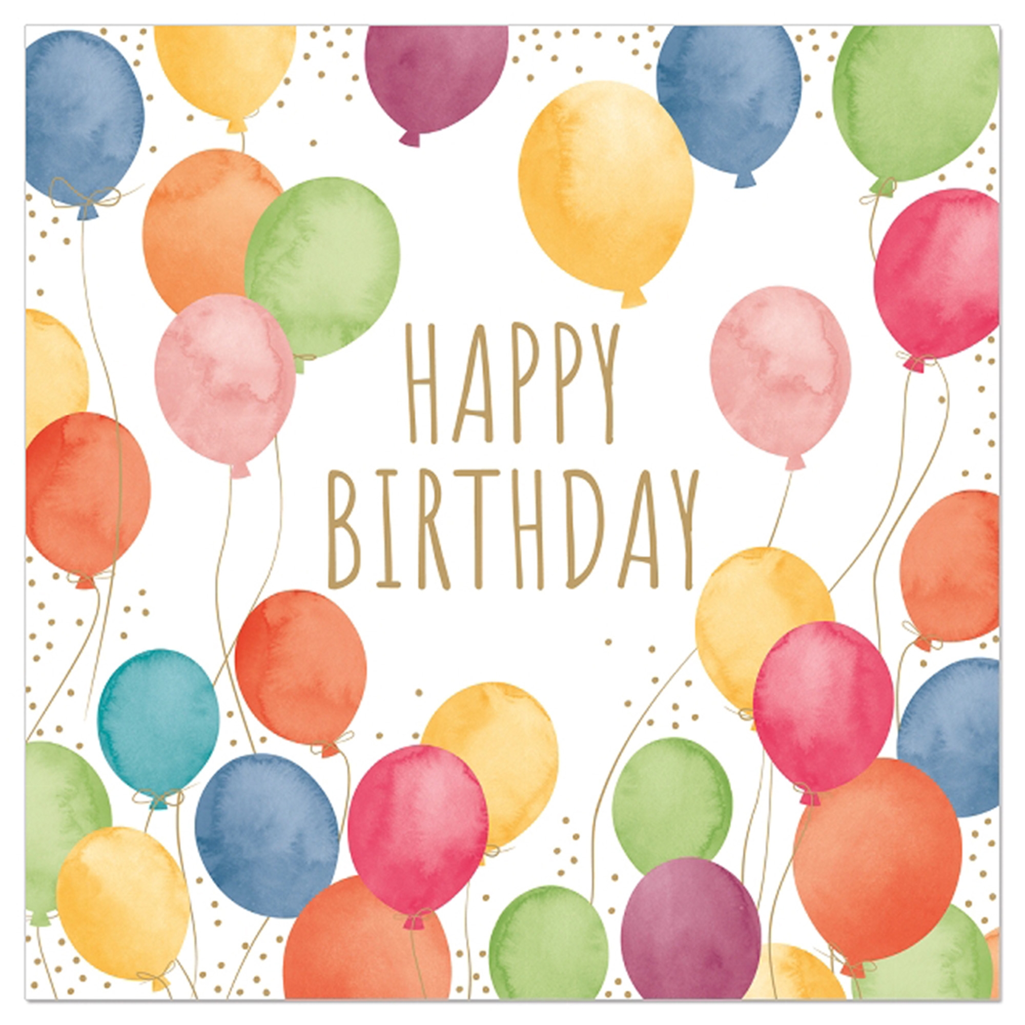 20 Servietten "Happy Birthday" Luftballons 20 Servietten "Happy Birthday" Luftballons