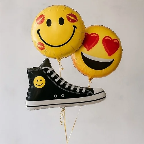 balloon, smiley, heart-eyes, sneaker, gift-balloon