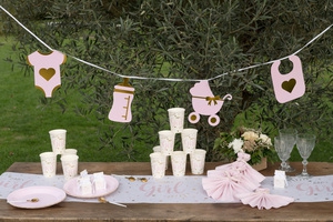 10 Pappbecher "Baby Girl" 10 Pappbecher "Baby Girl"