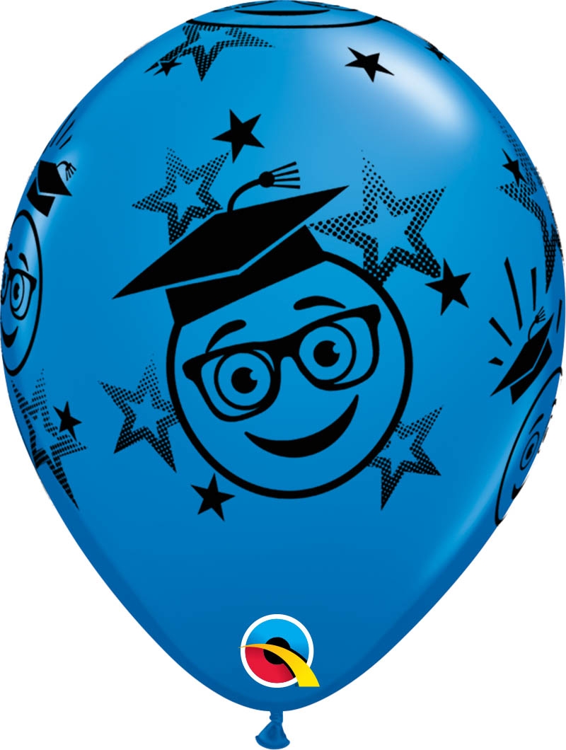 Qualatex Latexballon Bachelor Emojis verschiedene Farben Ø 30cm Qualatex Latexballon Bachelor Emojis verschiedene Farben Ø 30cm