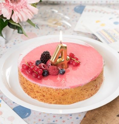 Zahlenkerze "0", Gold Zahlenkerze "0", Gold