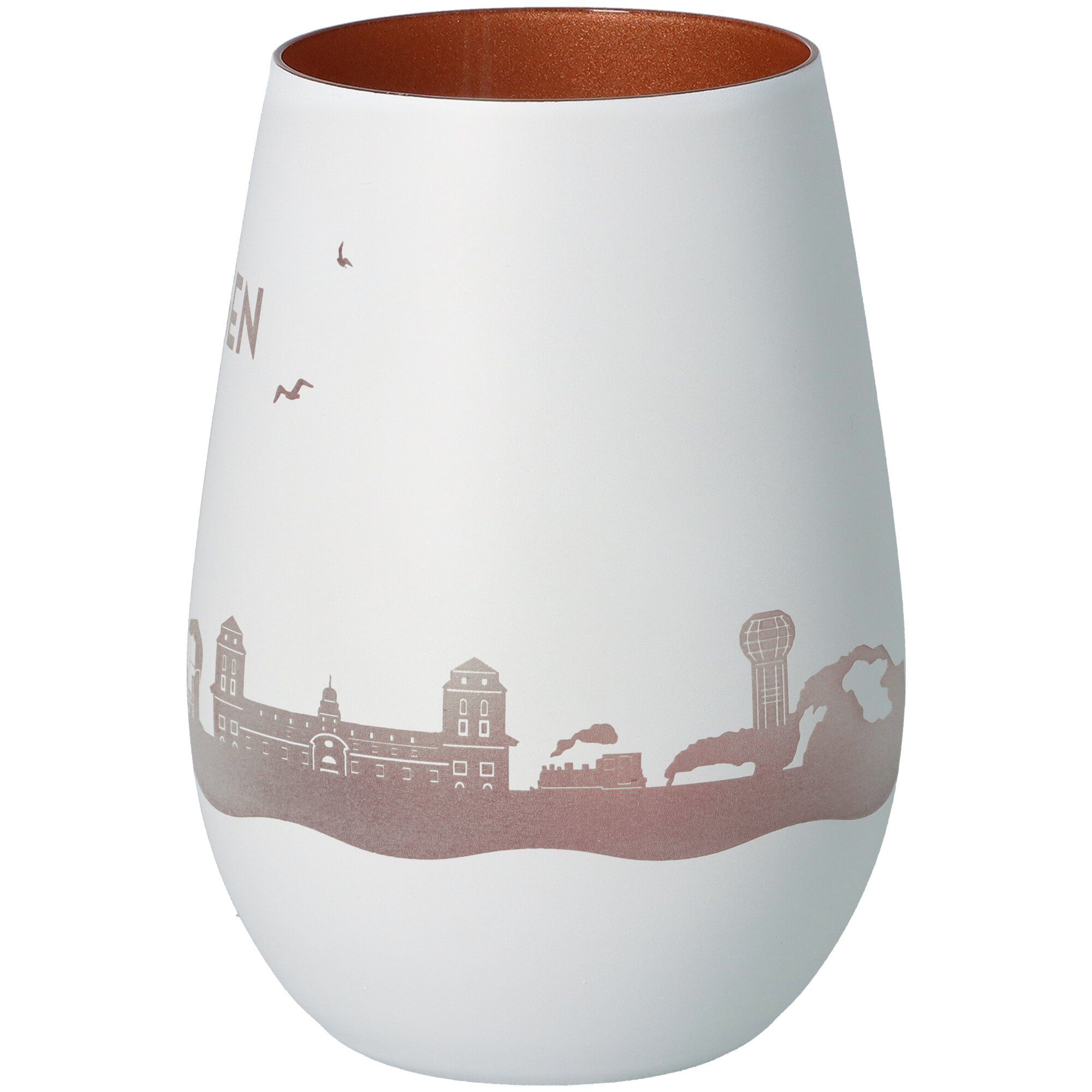 Windlicht Skyline Rügen Weiß/Bronze Windlicht Skyline Rügen Weiß/Bronze