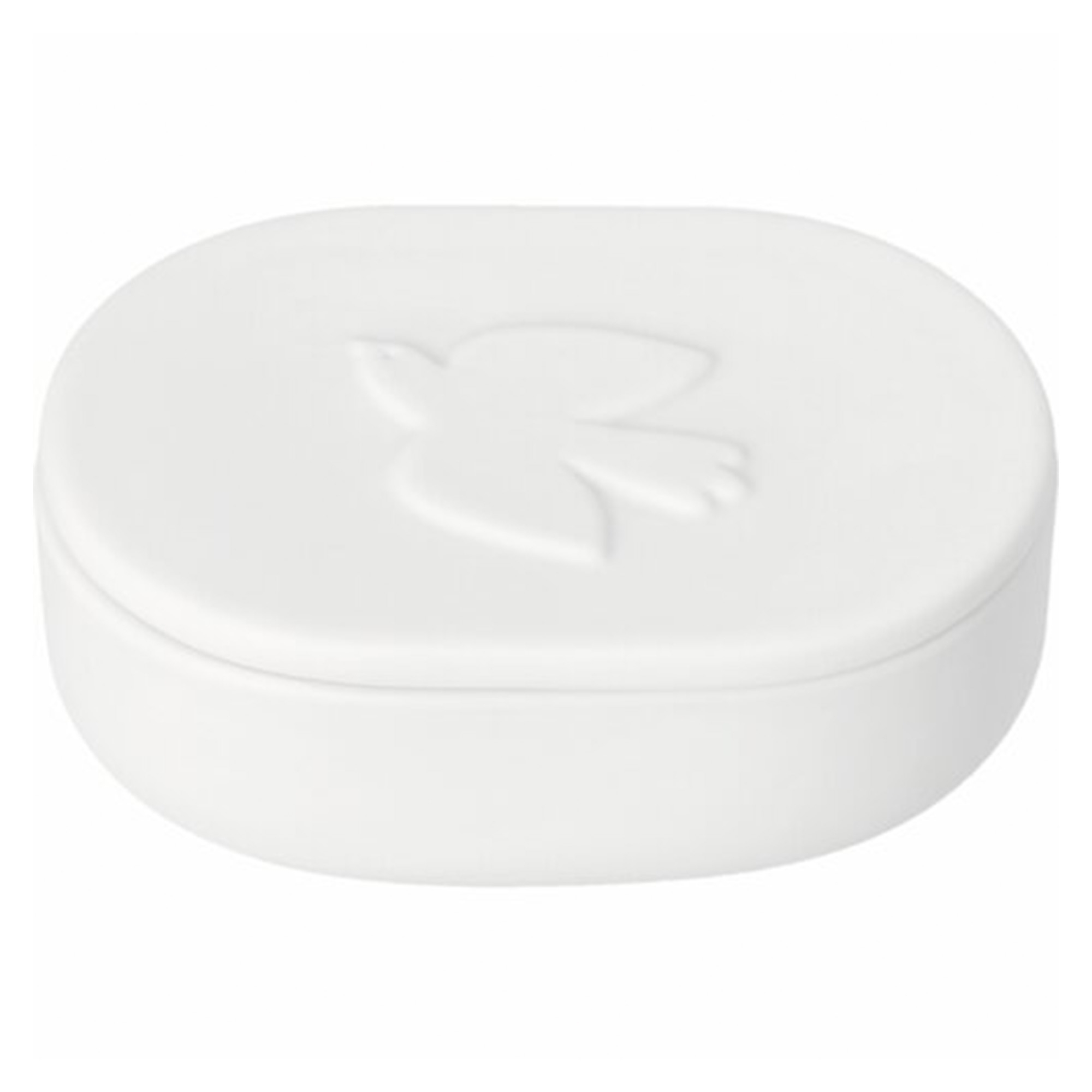 Räder Design - Porzellandose "Taube" Seife, Bar, Weiß, Rund, Erhaben