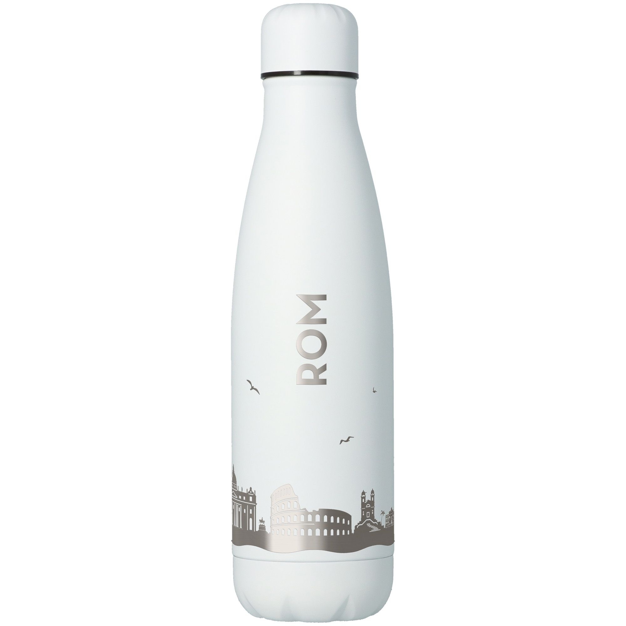 Trinkflasche Skyline Rom Weiß 500ml Flasche, Wasserflasche