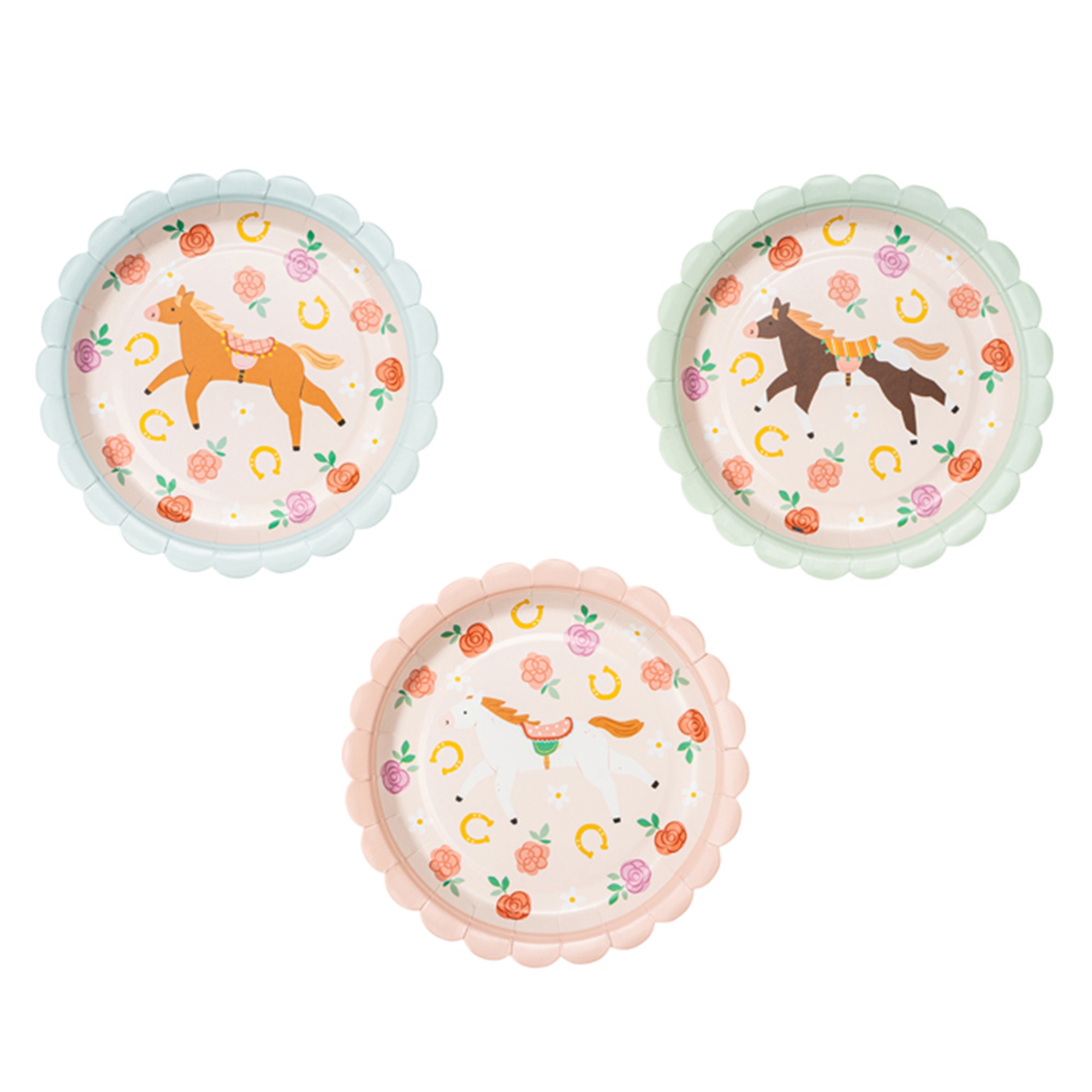 6 Pappteller "Pferde" 6 Pappteller "Pferde"