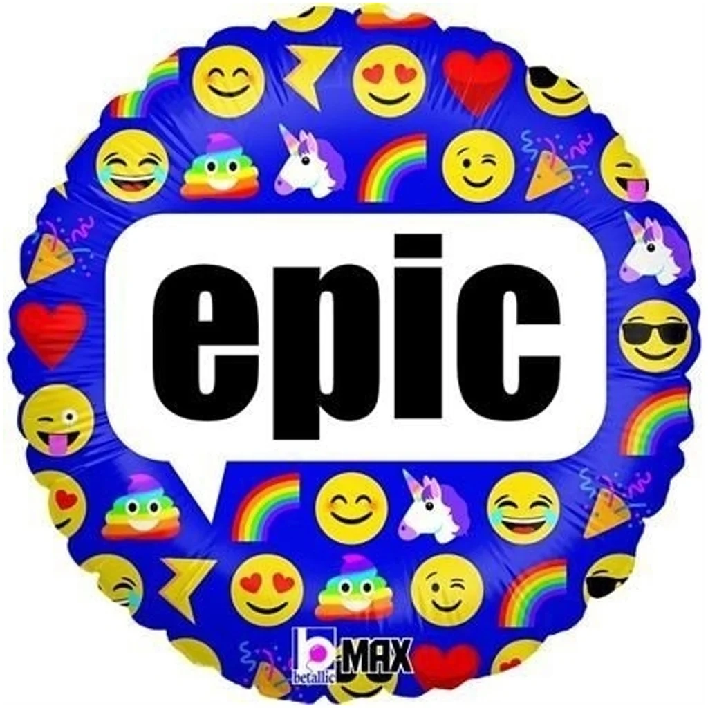 emoji, balloon, rund, dekoration, episch