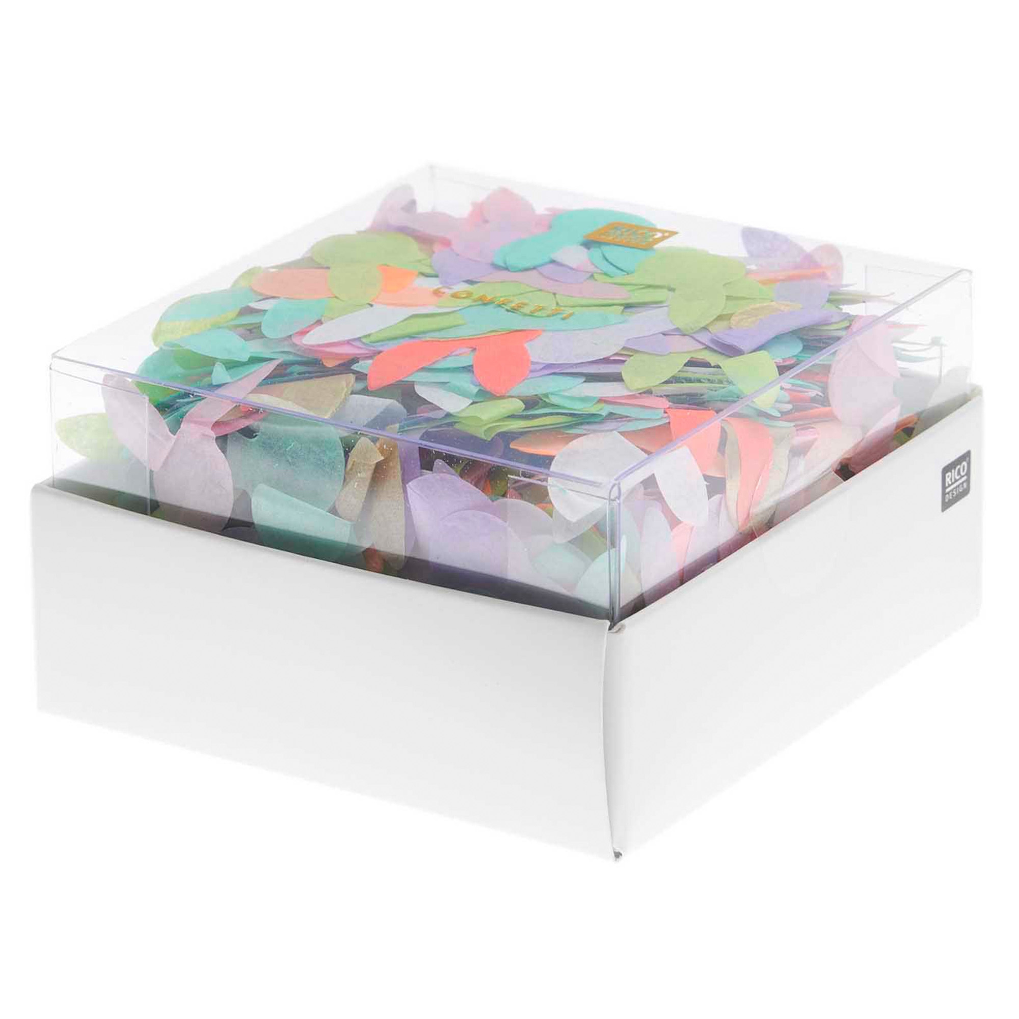 Konfetti "Hasen" Bunt, 20 g Papier, Kiste