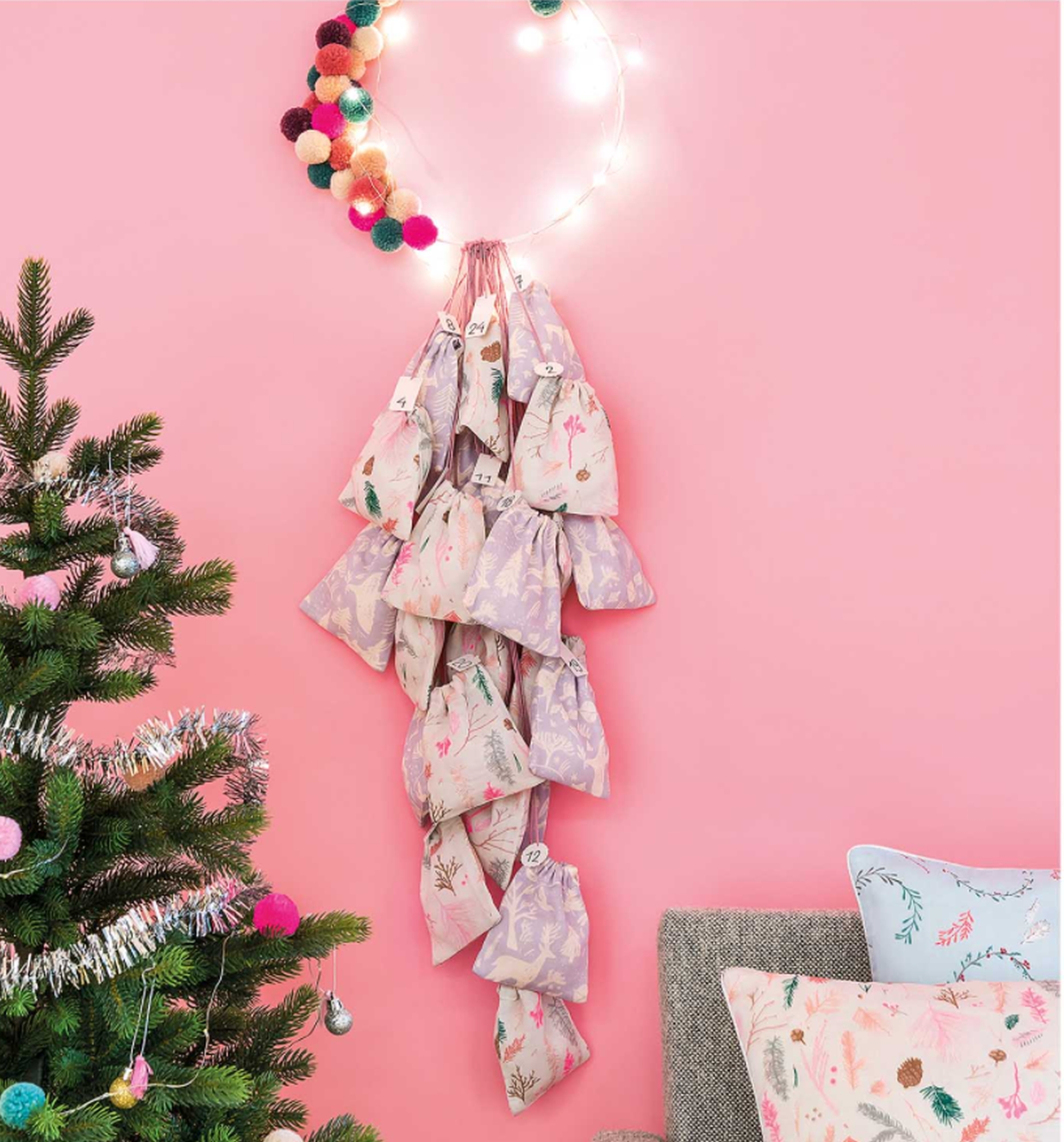DIY Adventskalender Muselin Nähset
