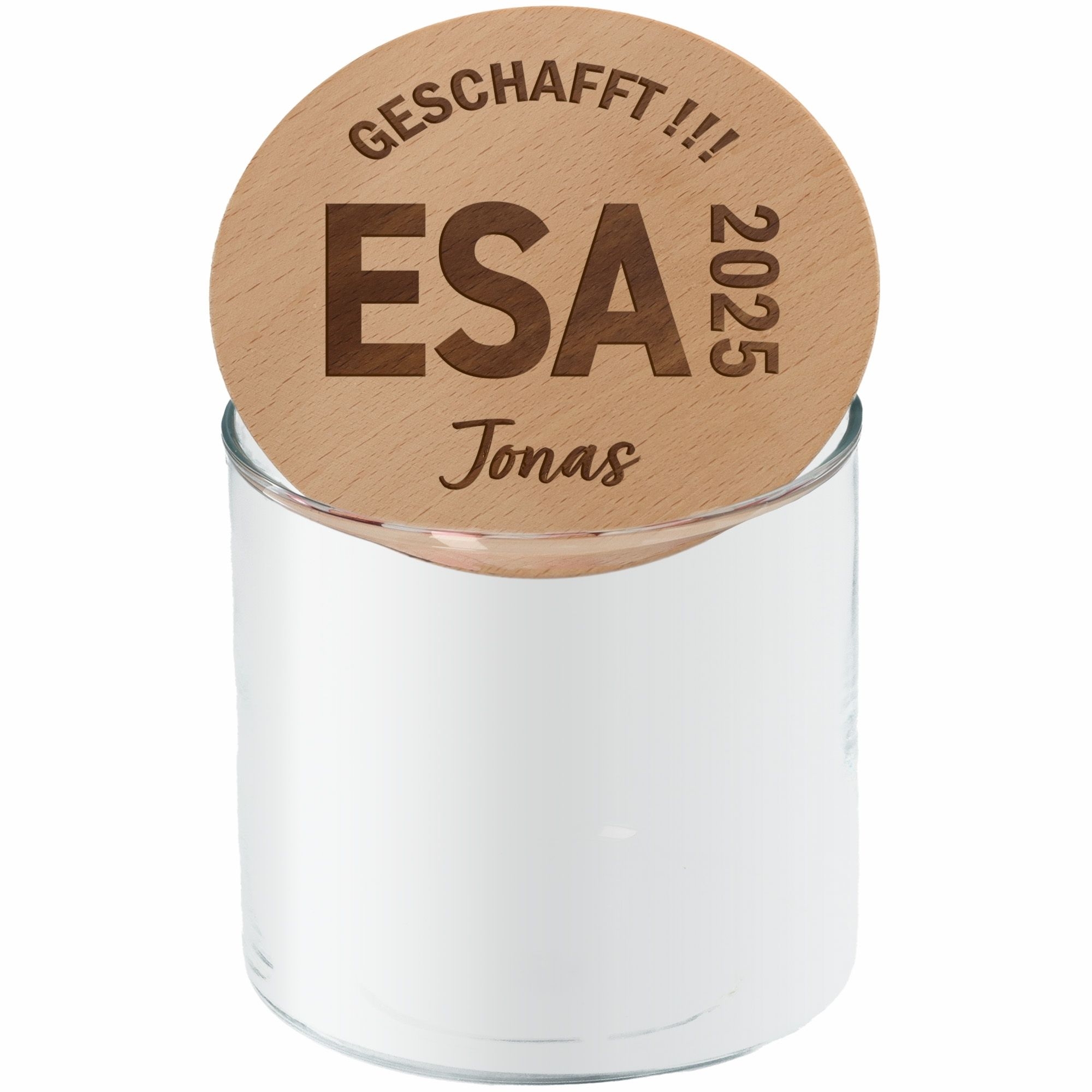 Geschenkglas ESA 2025 "Name" Krug