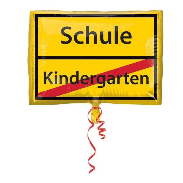 Folienballon Schulanfang Schild 60x50cm Folienballon Schulanfang Schild 60x50cm