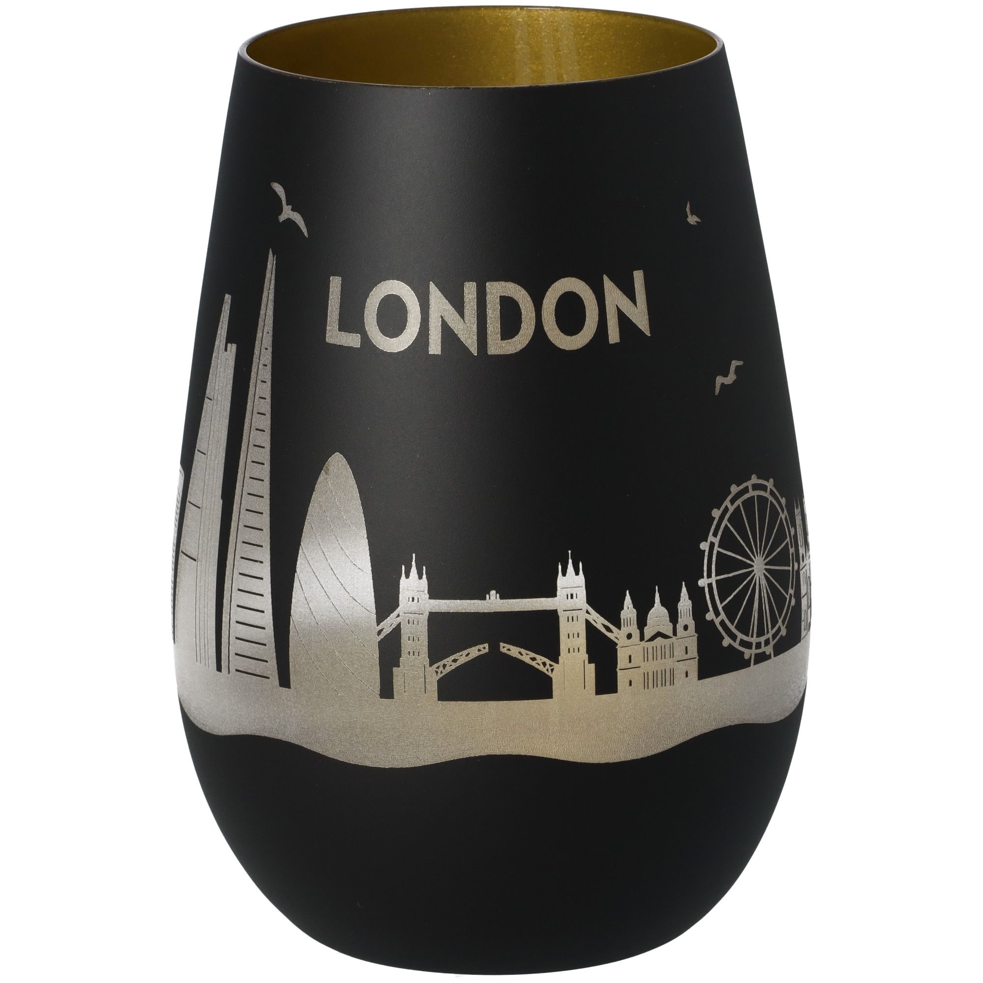 Windlicht Skyline London Schwarz/Gold Windlicht Skyline London Schwarz/Gold