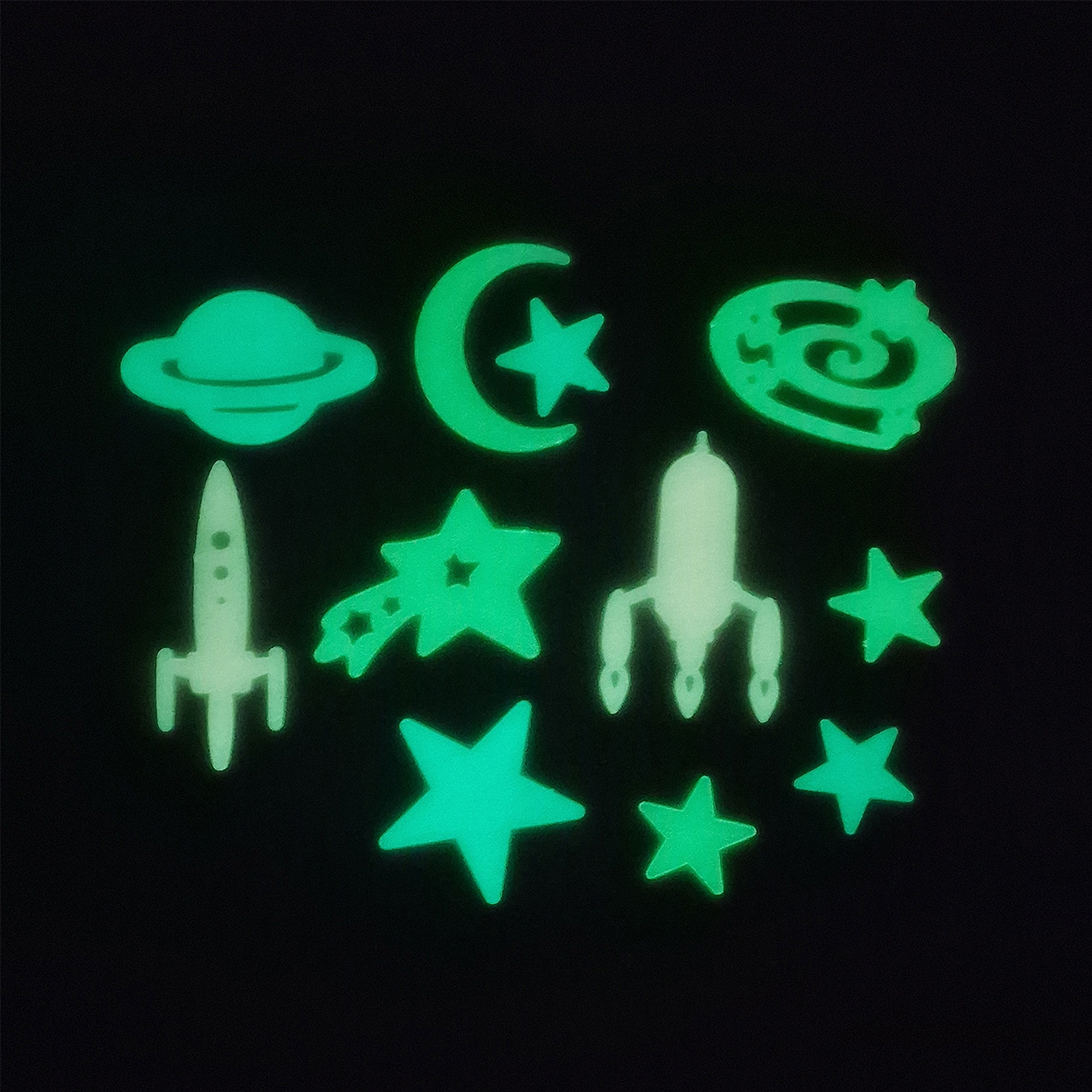 Glow in the dark Wandsticker "Space Adventure"