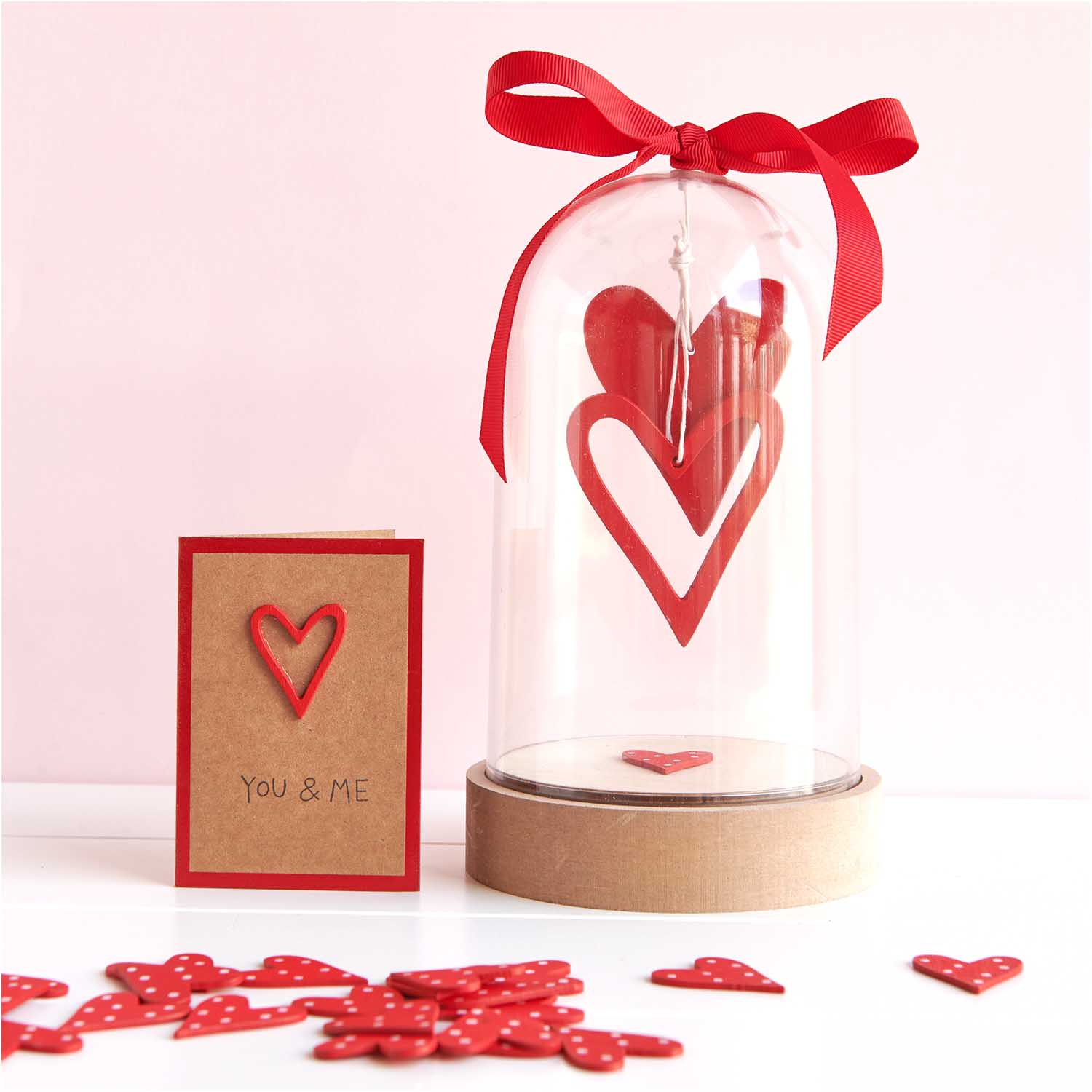 Konfetti - Holzstreu ♥ offen, Rot Konfetti - Holzstreu ♥ offen, Rot