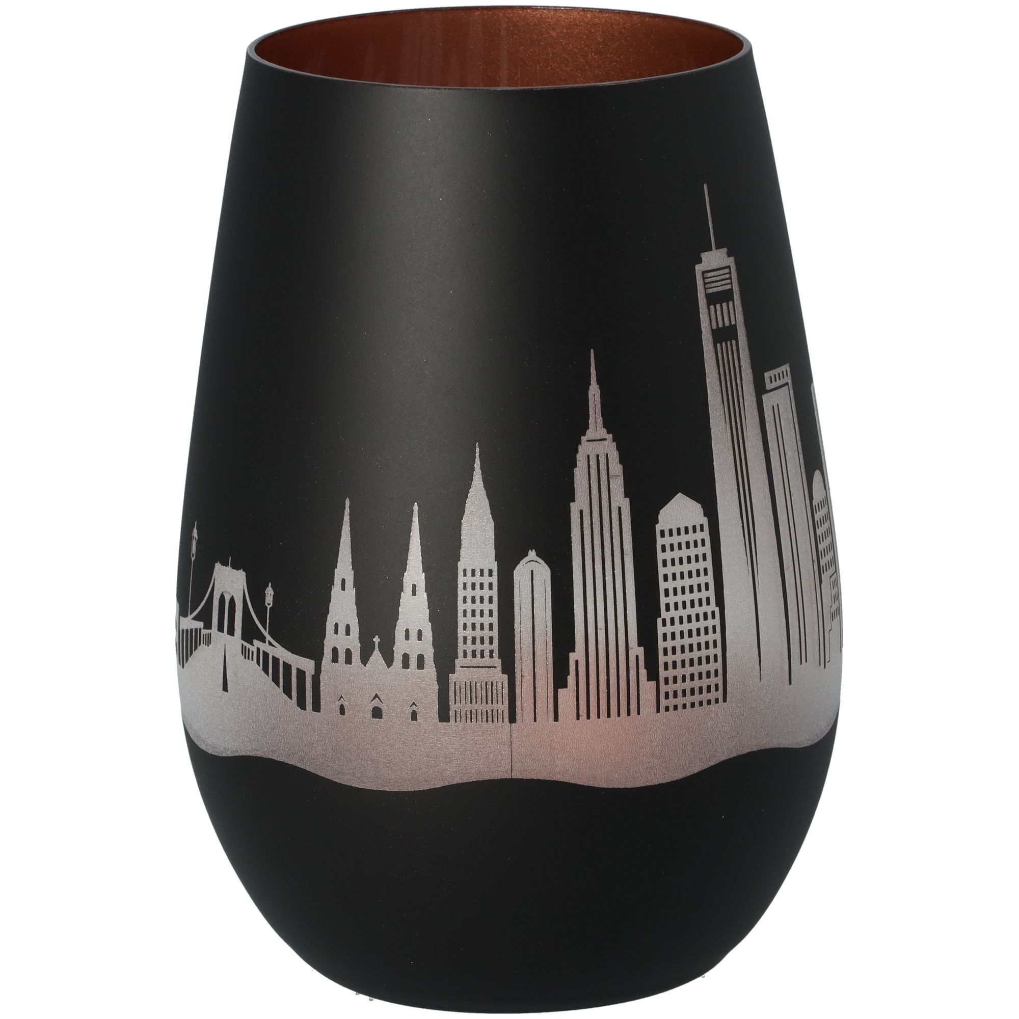 Windlicht Skyline New York Schwarz/Bronze Windlicht Skyline New York Schwarz/Bronze