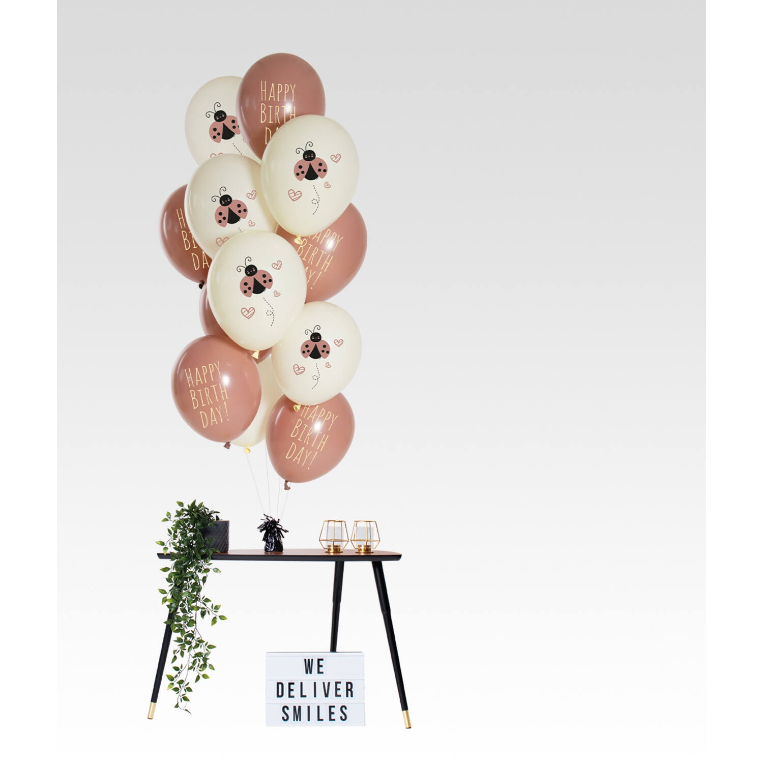 12 Latexballons im Set "Birthday Marienkäfer" Ø 33cm 12 Latexballons im Set "Birthday Marienkäfer" Ø 33cm