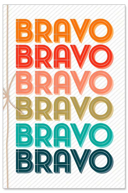 Grußkarte "BRAVO" Grußkarte "BRAVO"