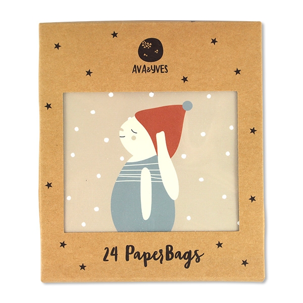 Geschenk- und Adventskalendertütchen "Hase blau" Geschenk- und Adventskalendertütchen "Hase blau"