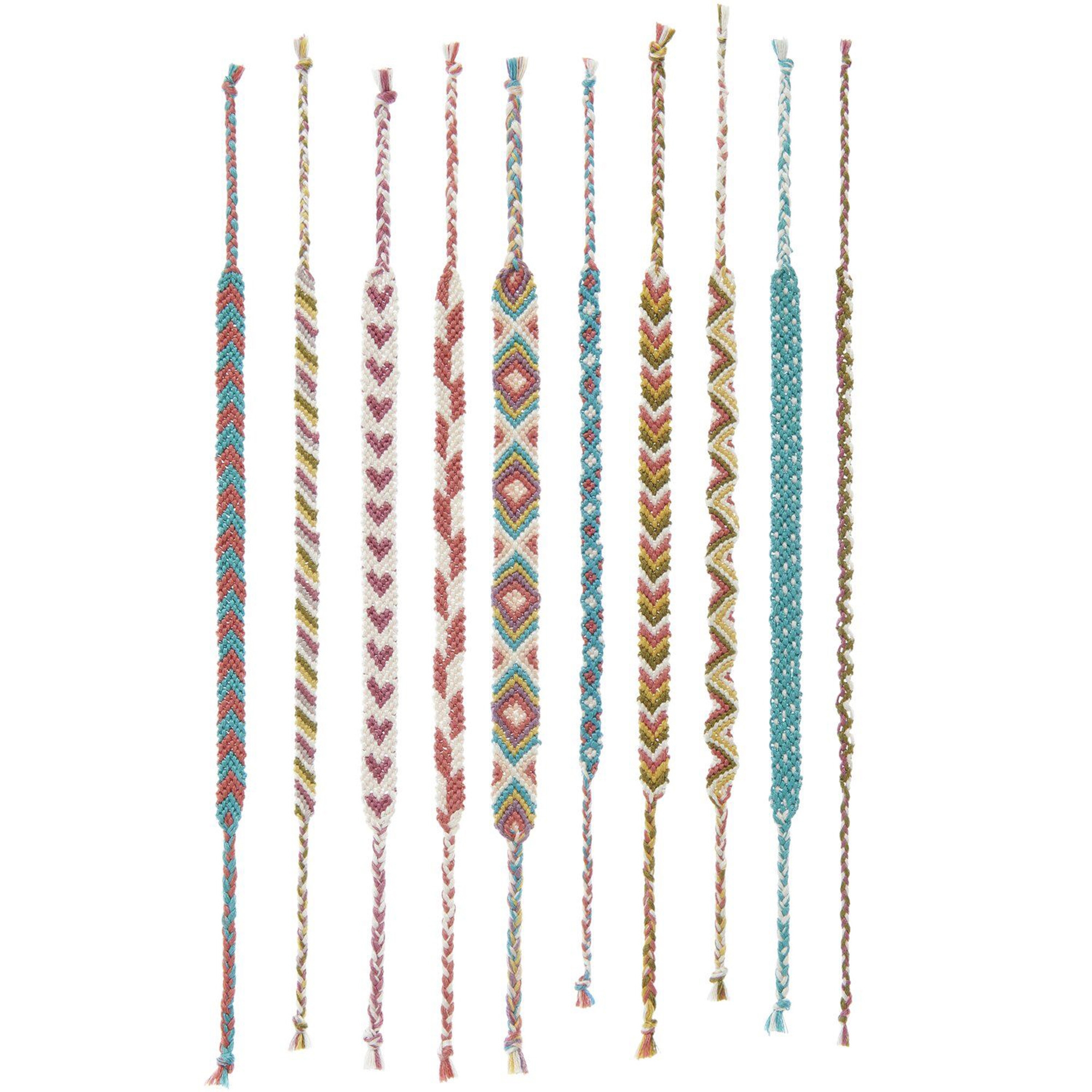 DIY Freundschaftsarmbänder Set "Earthy Colours" Zubehor, Schmuck, Halskette, Kunsthandwerk, Perle