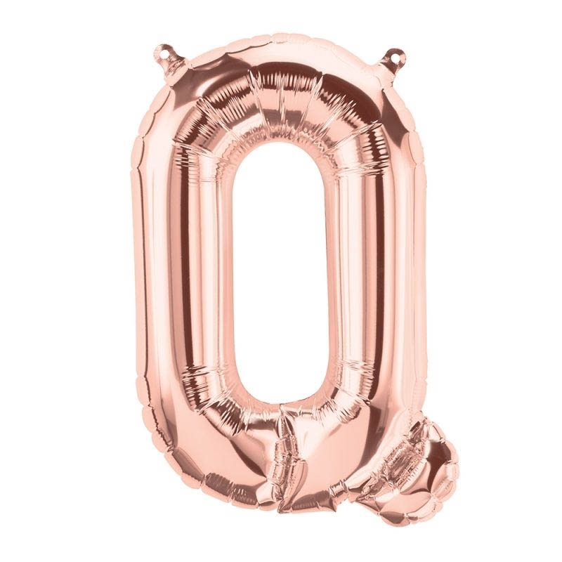 Luftballon Buchstabe Q Roségold 40cm
