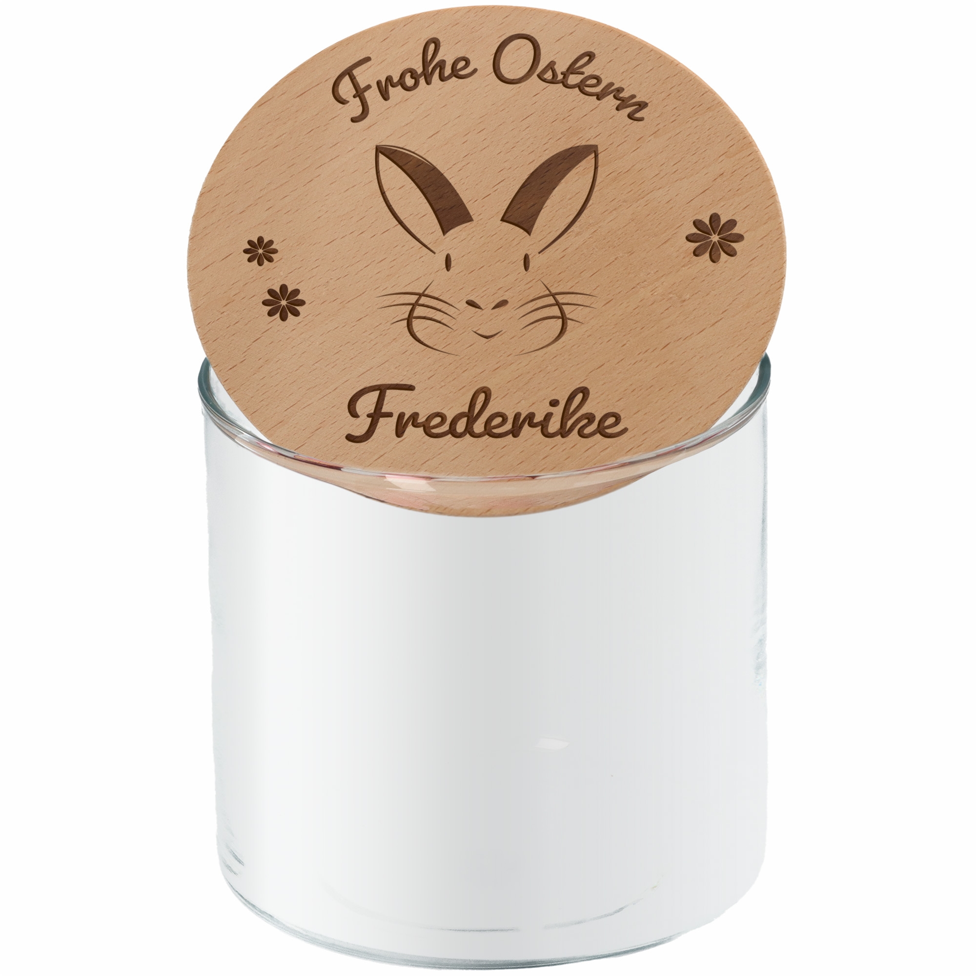 d40d7646f44aec2f17d094943ad464d6509f77cb Geschenkglas Frohe Ostern "Name"