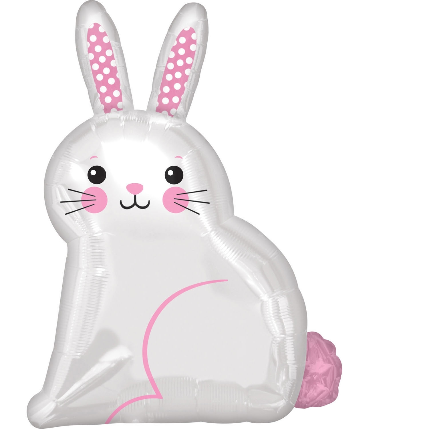 Folienballon kleiner Hase 55cm Folienballon kleiner Hase 55cm